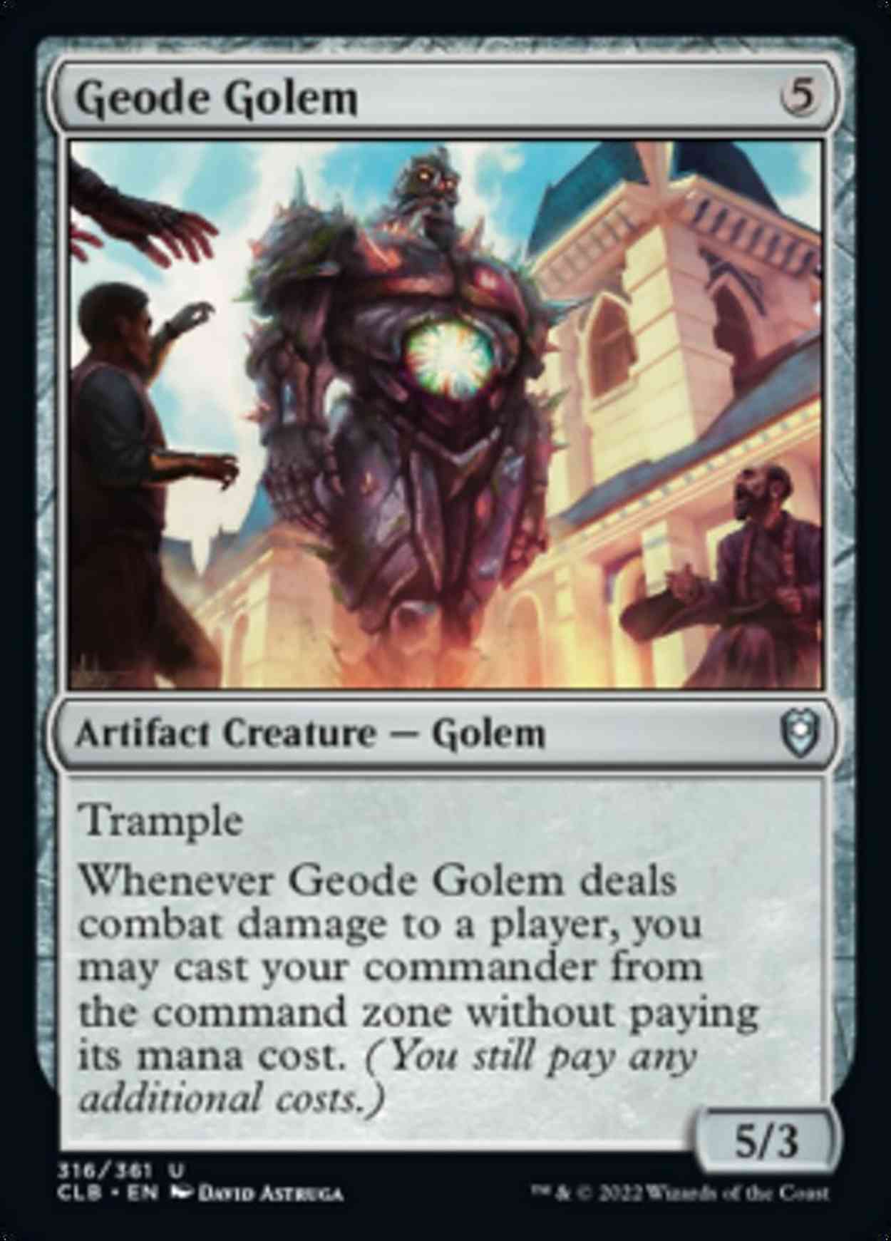 Geode Golem magic card front