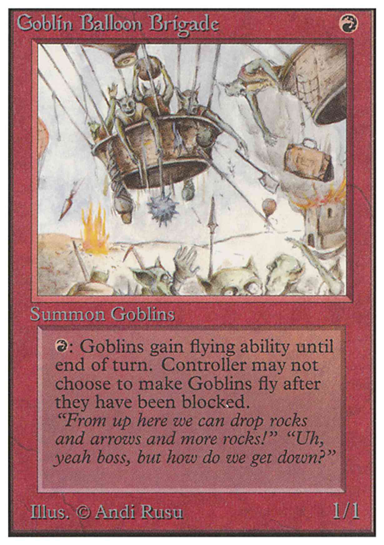 Goblin Balloon Brigade magic card front