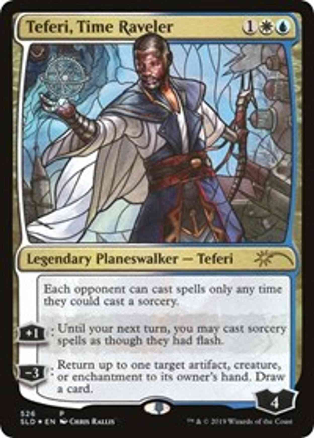 Teferi, Time Raveler (Stained Glass) magic card front
