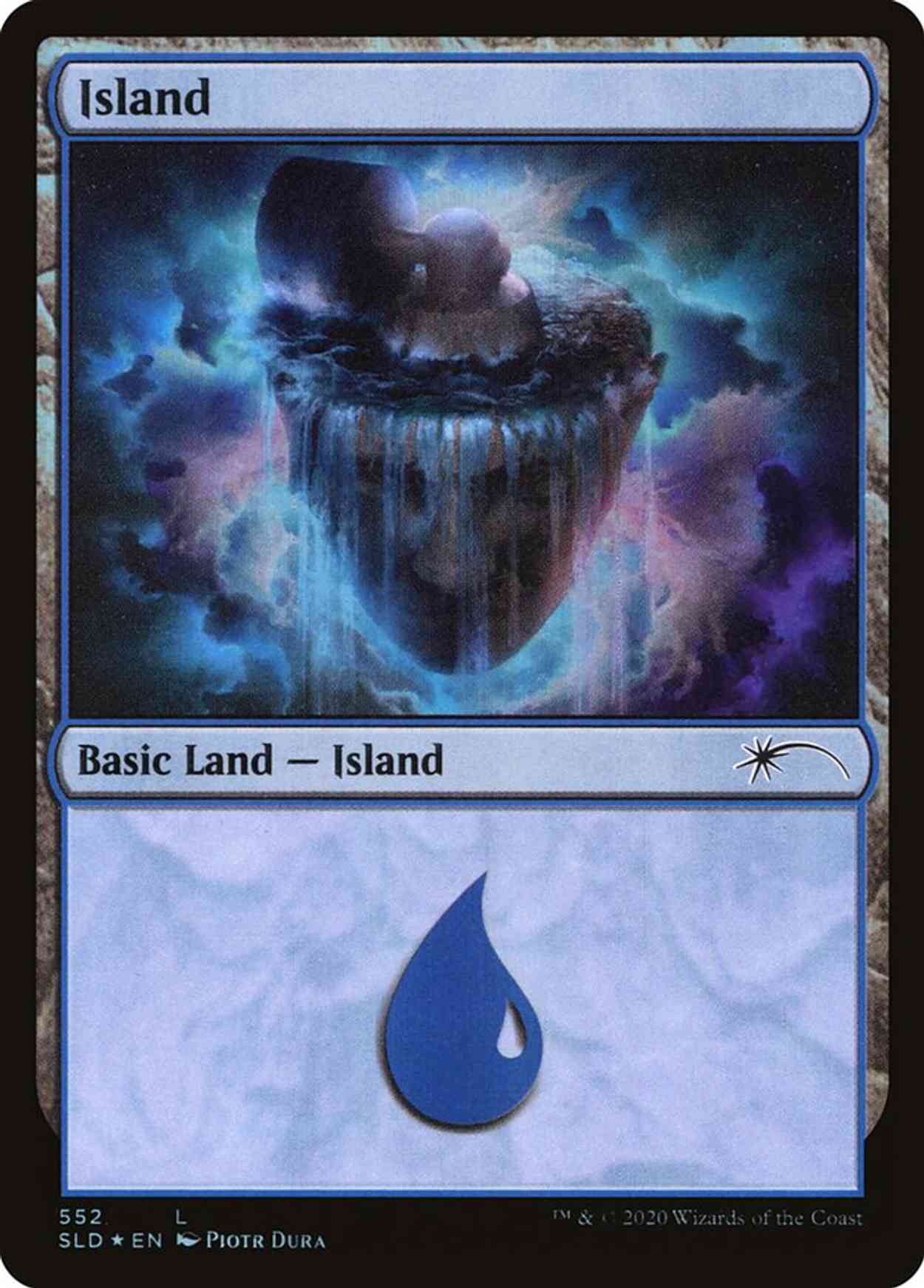 Island (552) magic card front