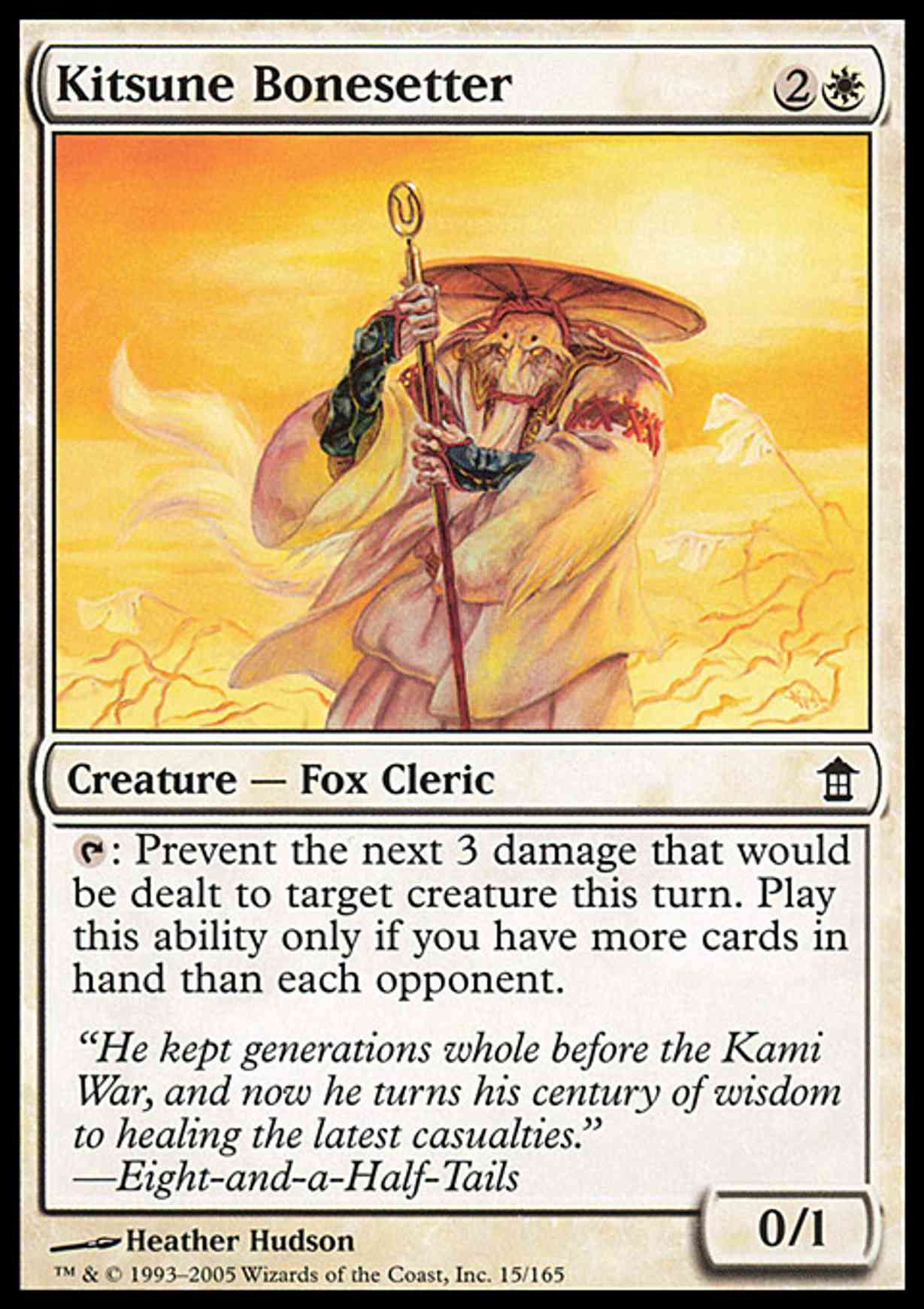 Kitsune Bonesetter magic card front