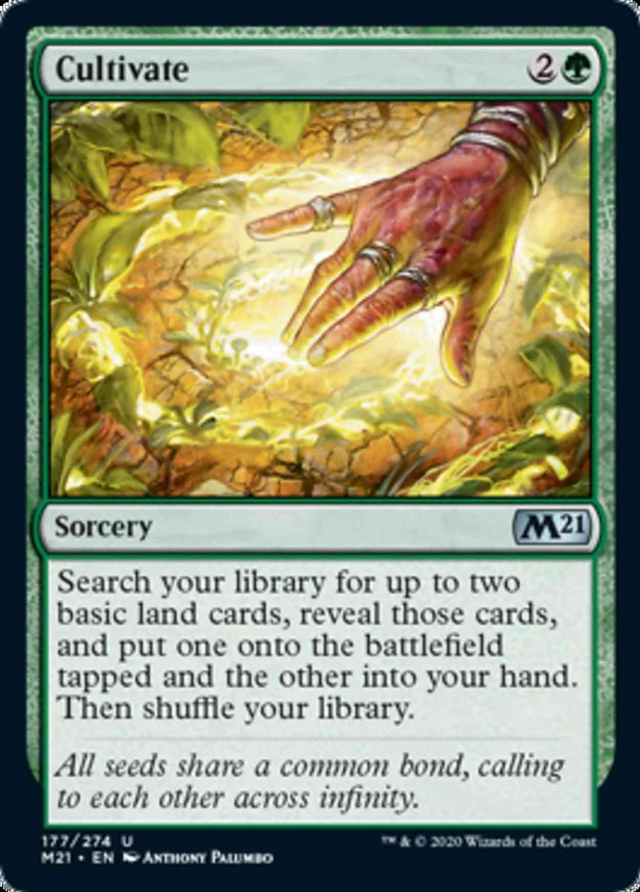 Cultivate magic card front