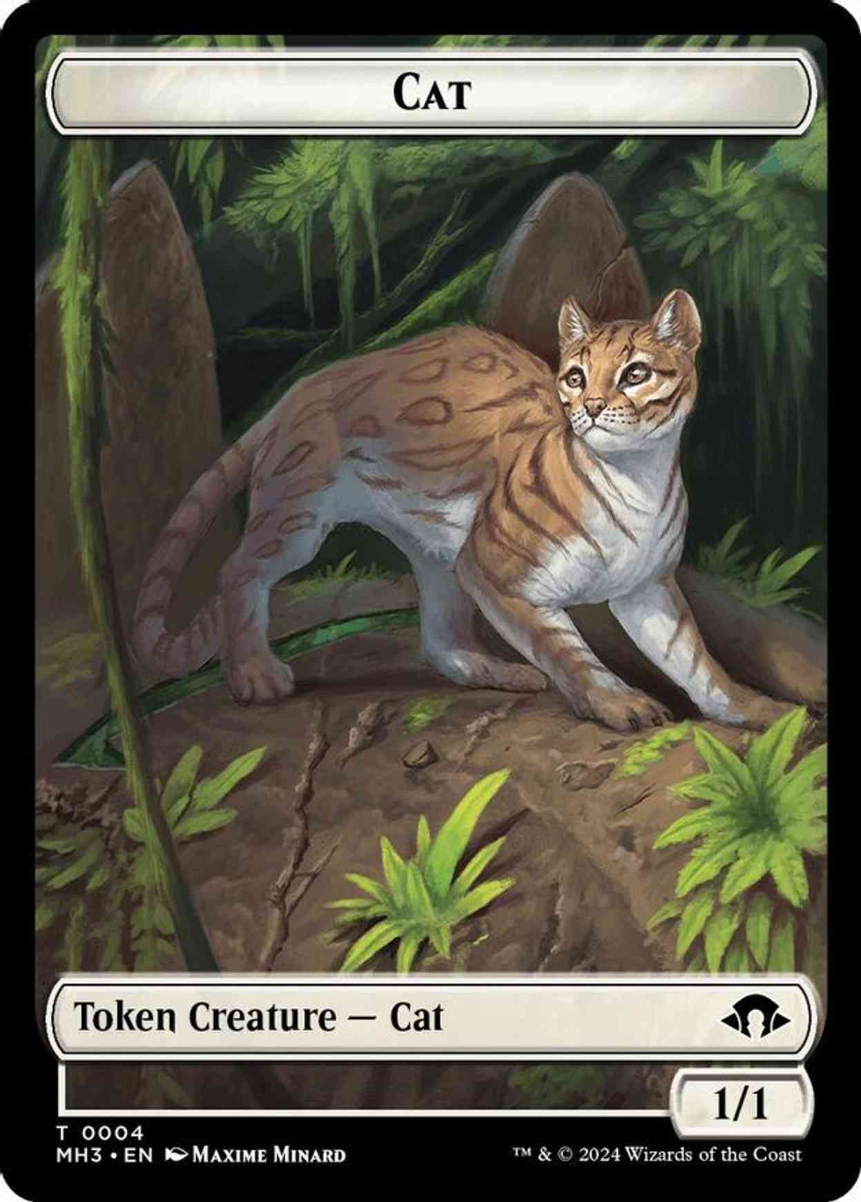 Cat // Energy Reserve Double-Sided Token magic card front