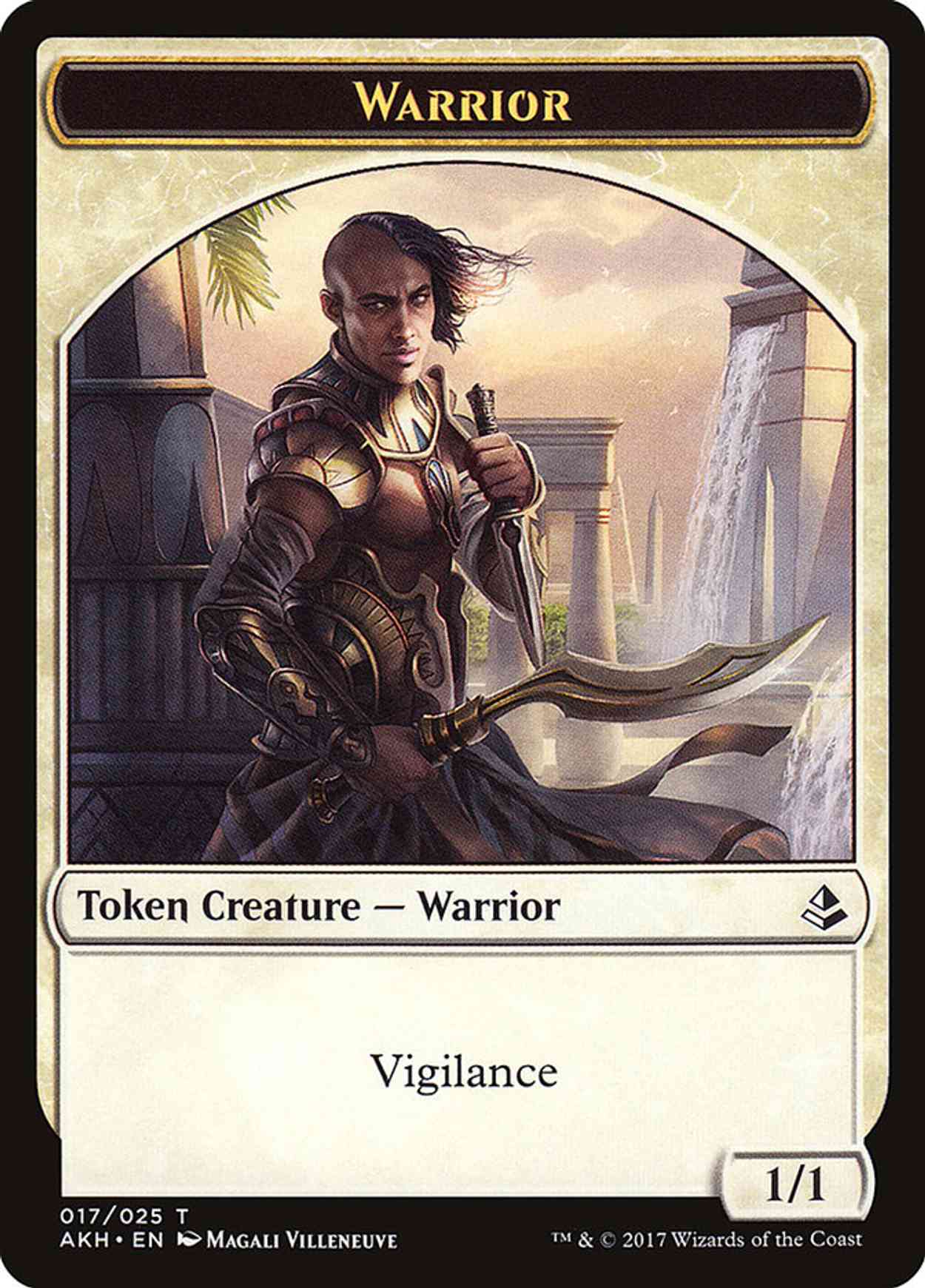 Warrior // Labyrinth Guardian Token magic card front