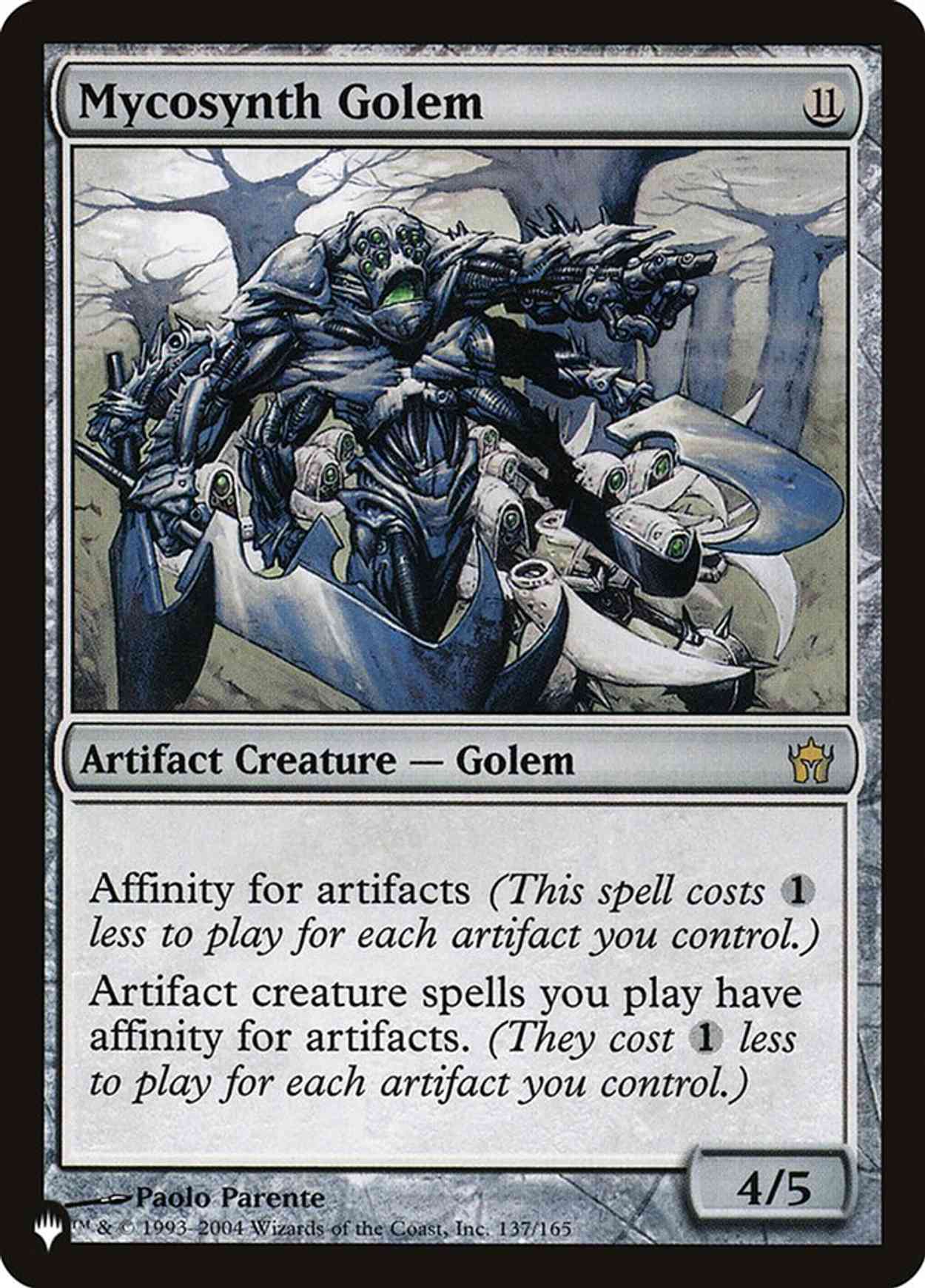 Mycosynth Golem magic card front