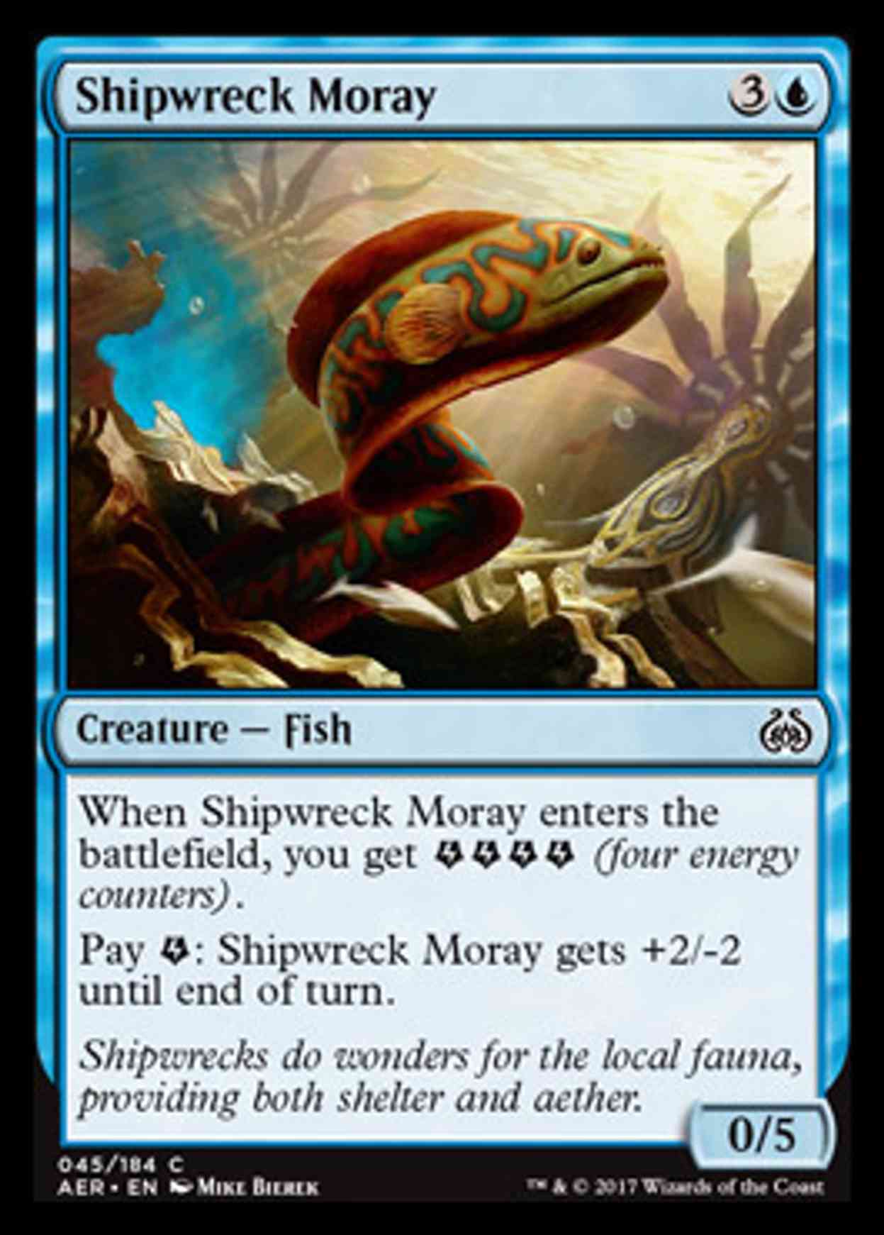Shipwreck Moray magic card front