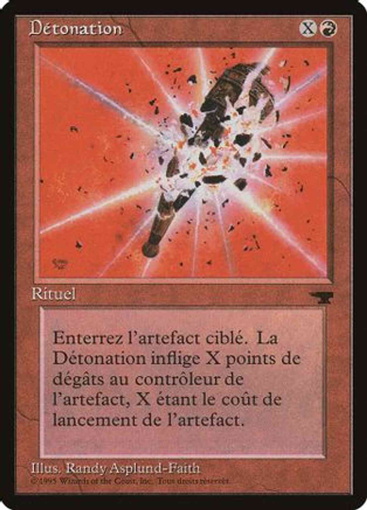 Detonate (French) - "Detonation" magic card front