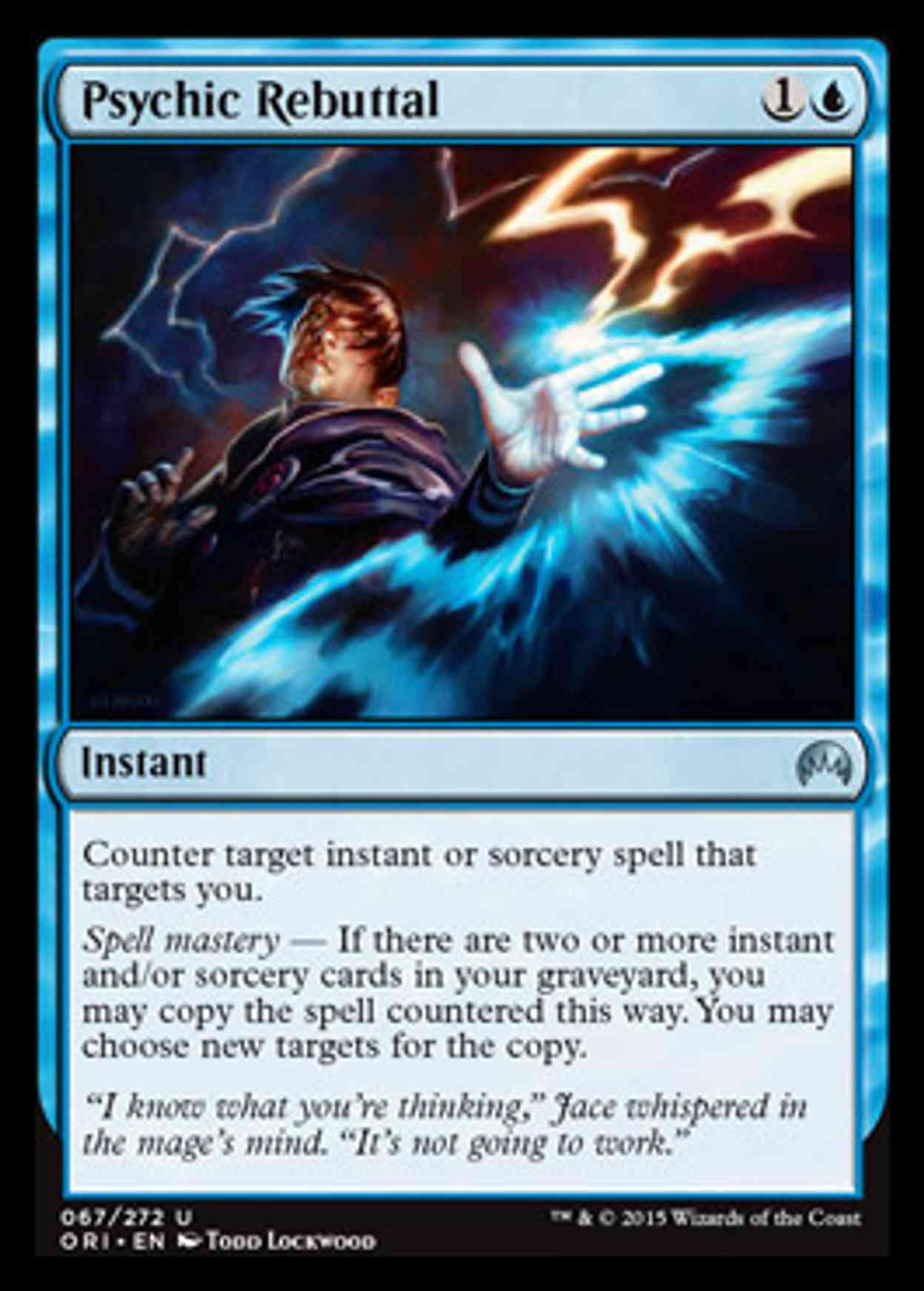 Psychic Rebuttal magic card front