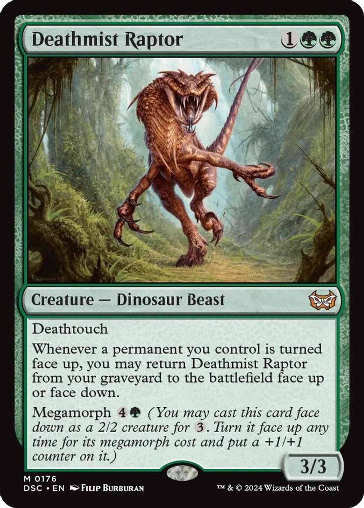 Deathmist Raptor magic card front
