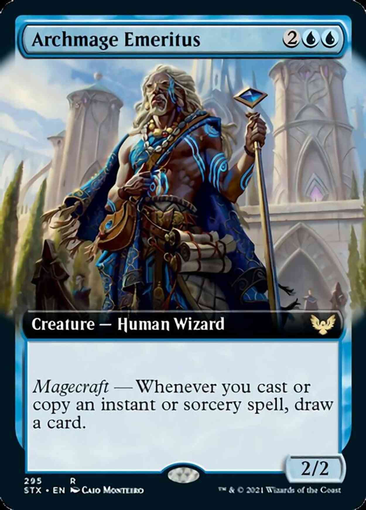 Archmage Emeritus (Extended Art) magic card front