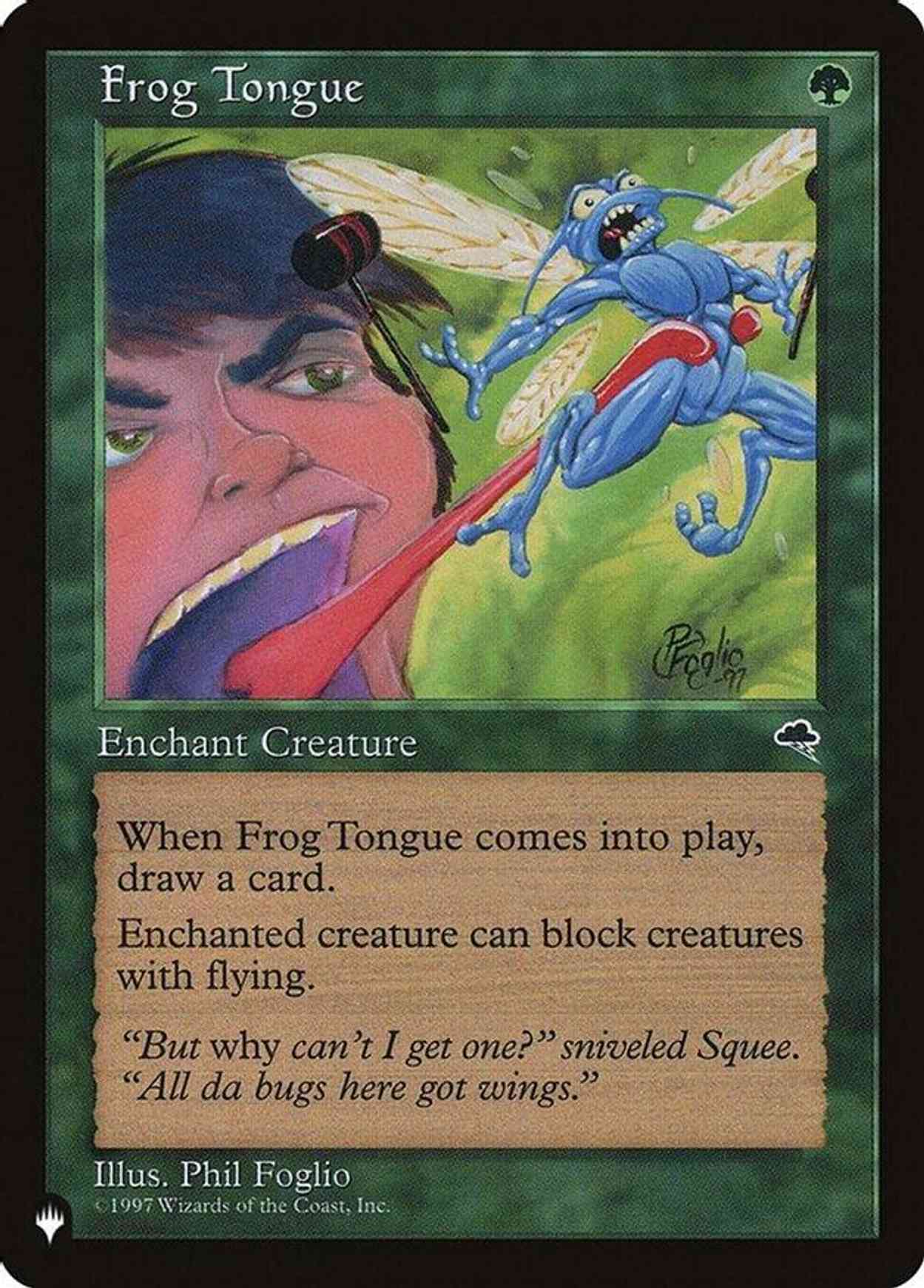 Frog Tongue magic card front