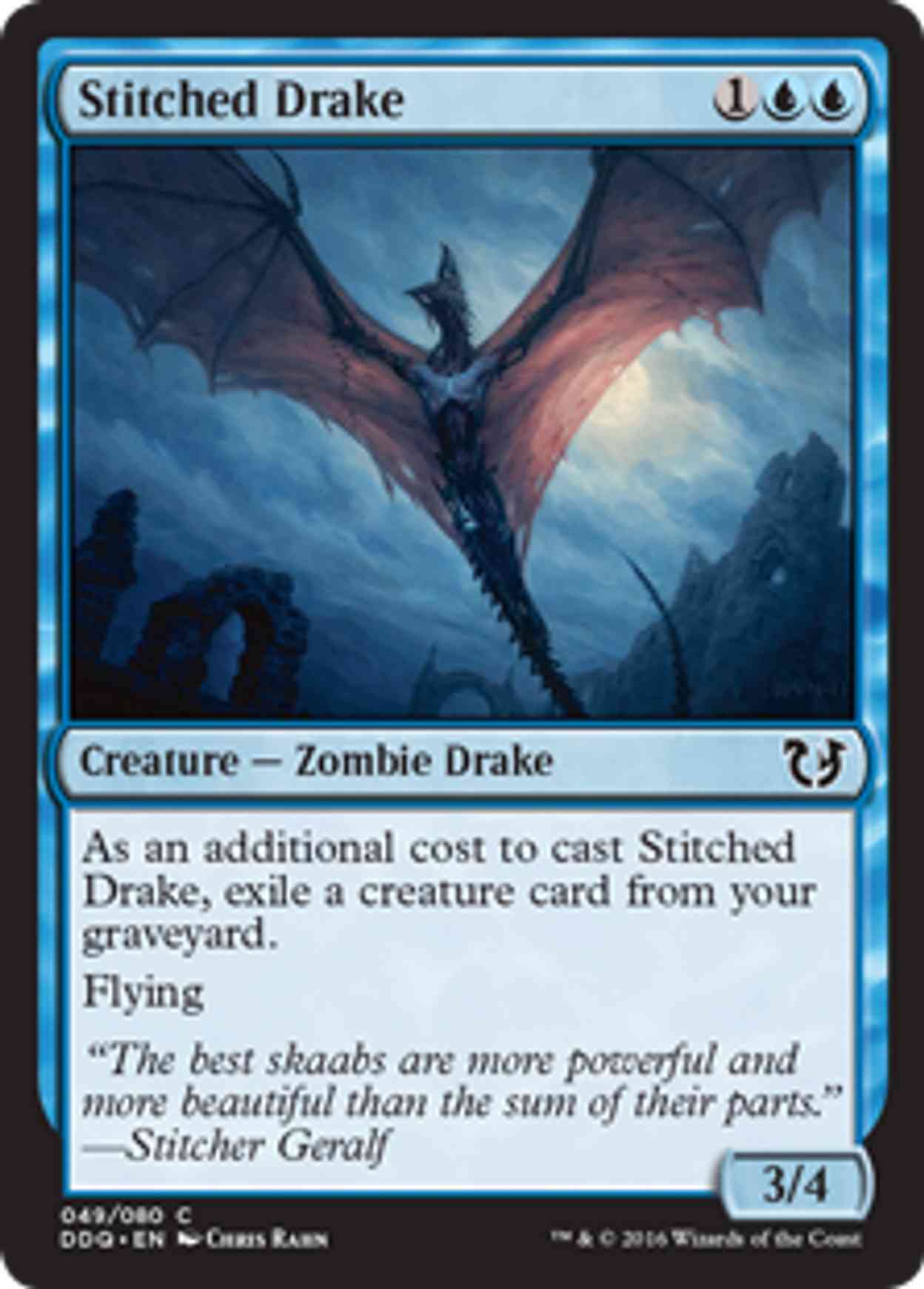 Stitched Drake magic card front