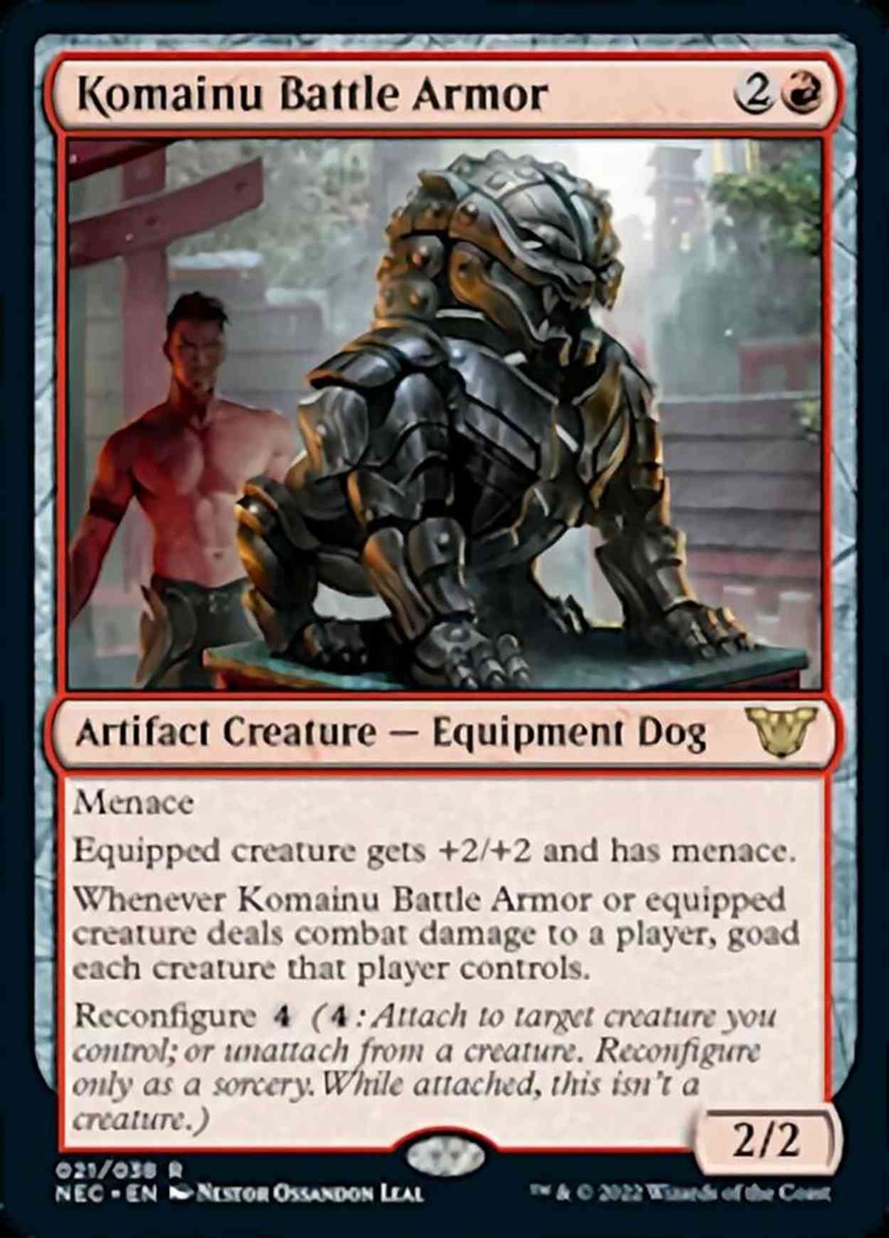 Komainu Battle Armor magic card front