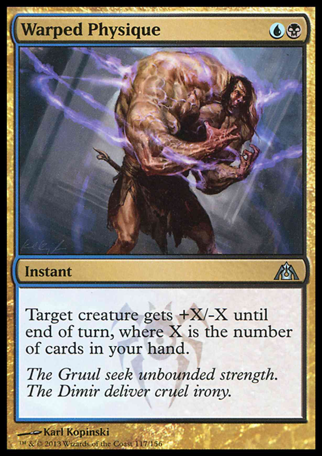 Warped Physique magic card front