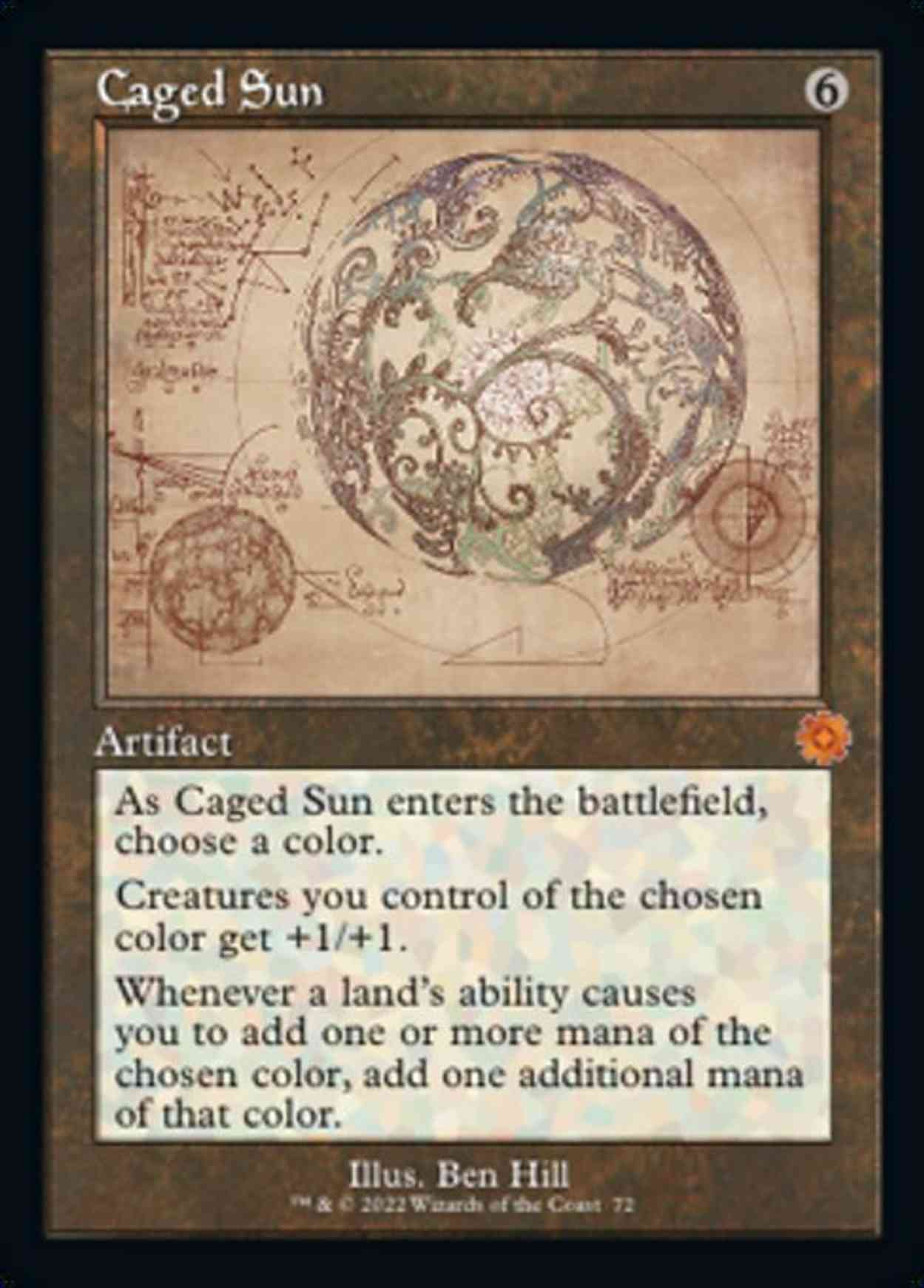 caged-sun-schematic-price-from-mtg-the-brothers-war-retro-artifacts