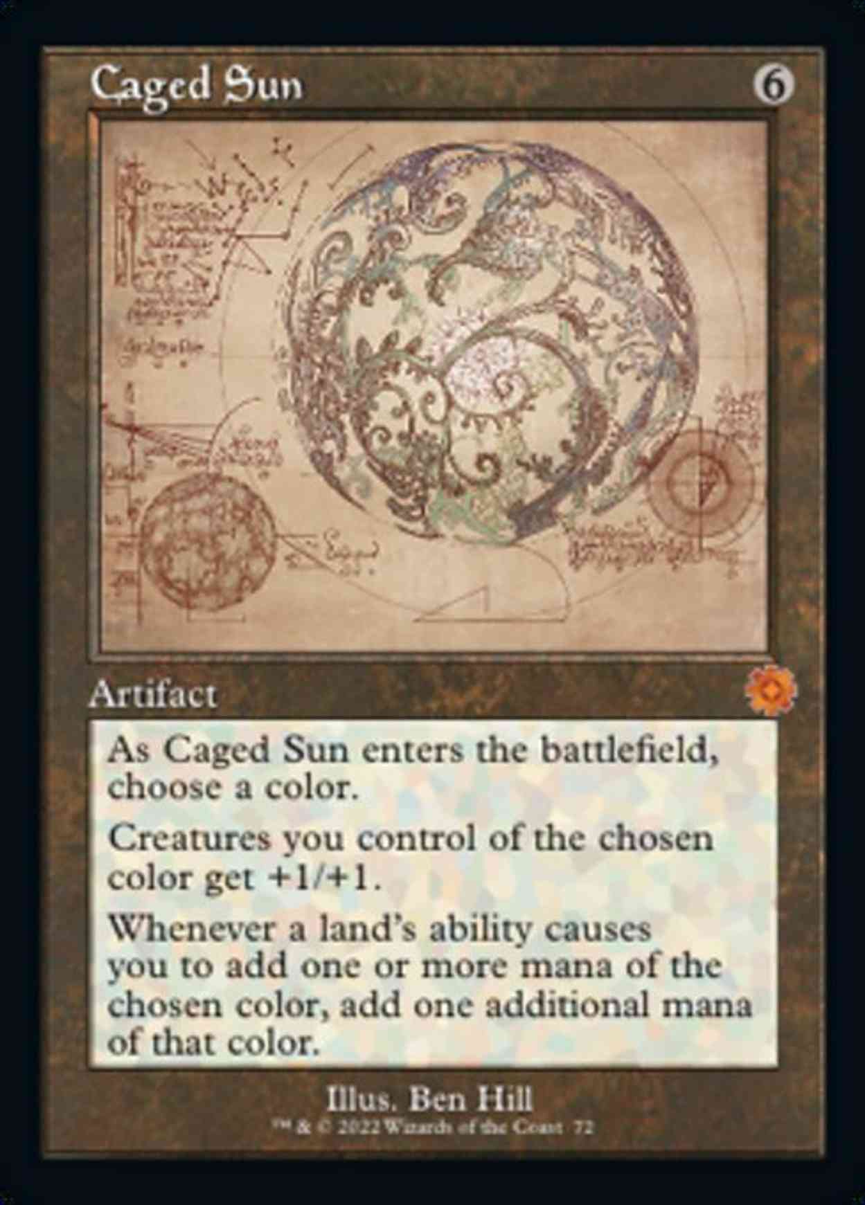 Caged Sun (Schematic) Price from mtg The Brothers' War Retro Artifacts