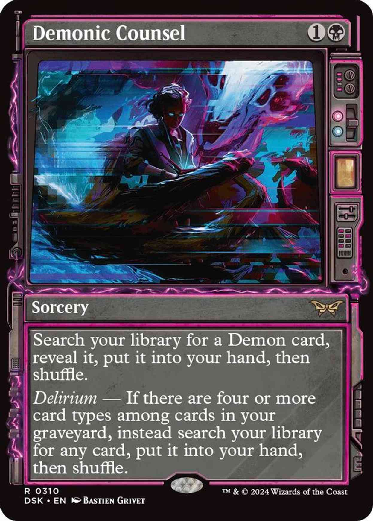 Demonic Counsel (Showcase) magic card front