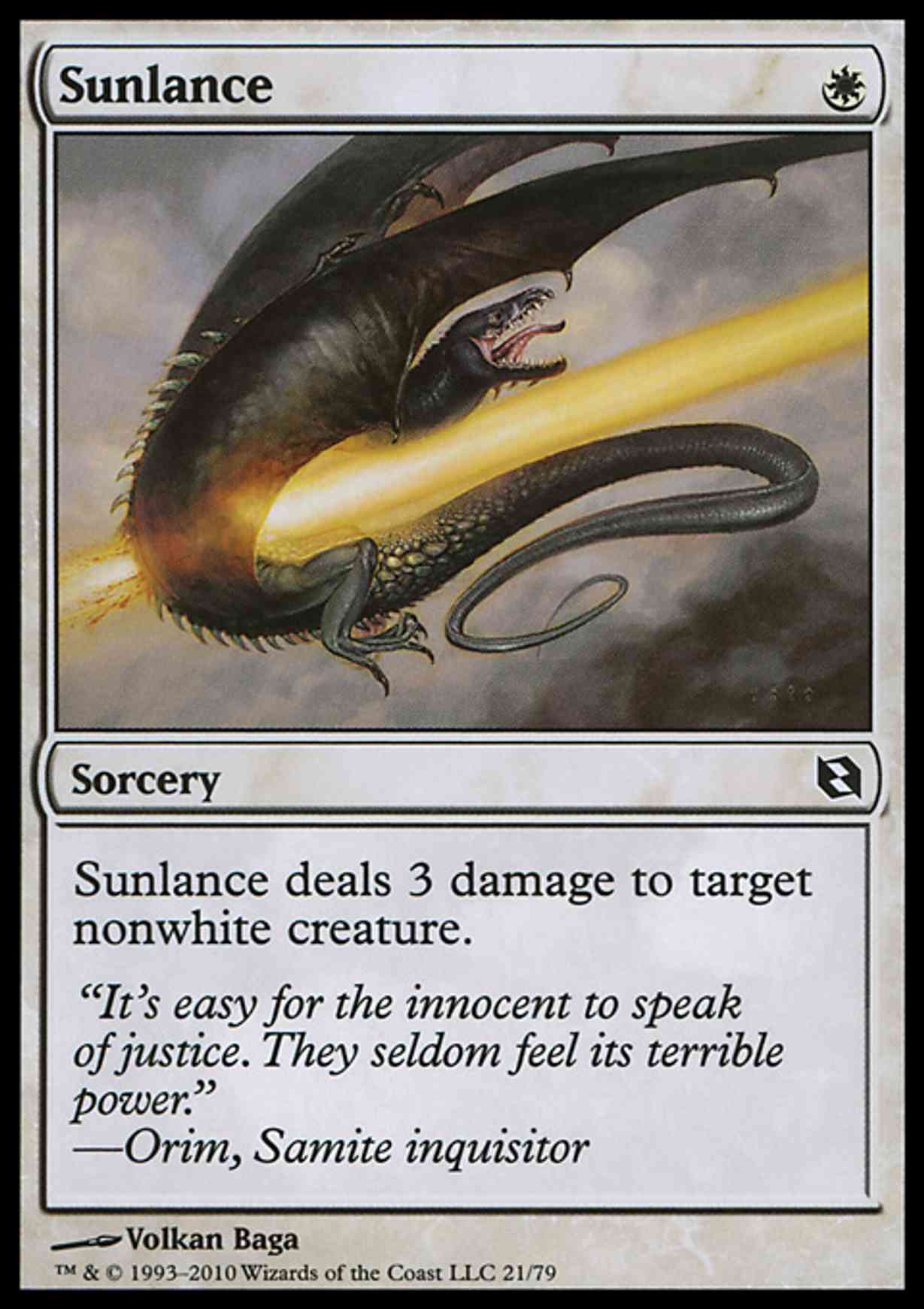 Sunlance magic card front