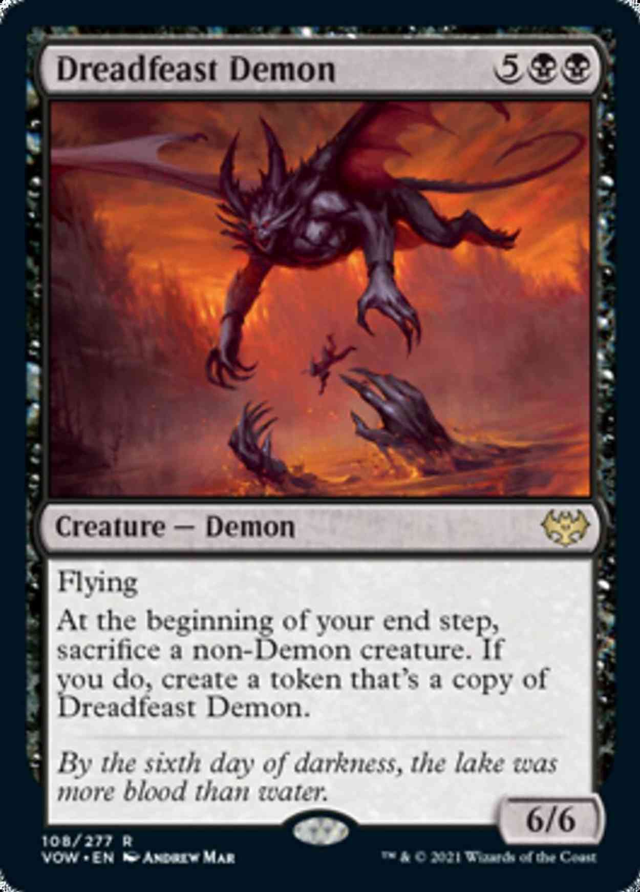 Dreadfeast Demon magic card front