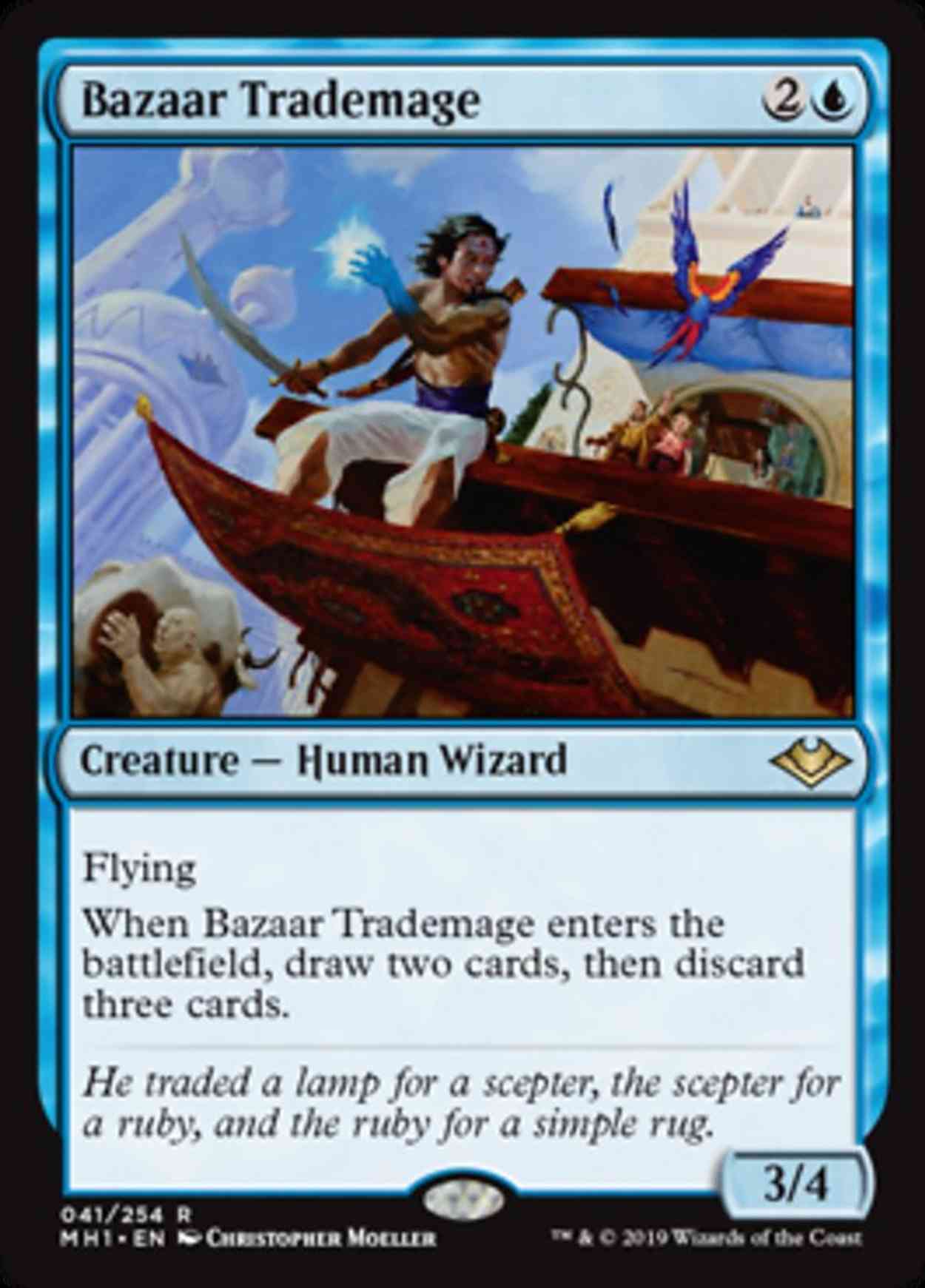 Bazaar Trademage magic card front