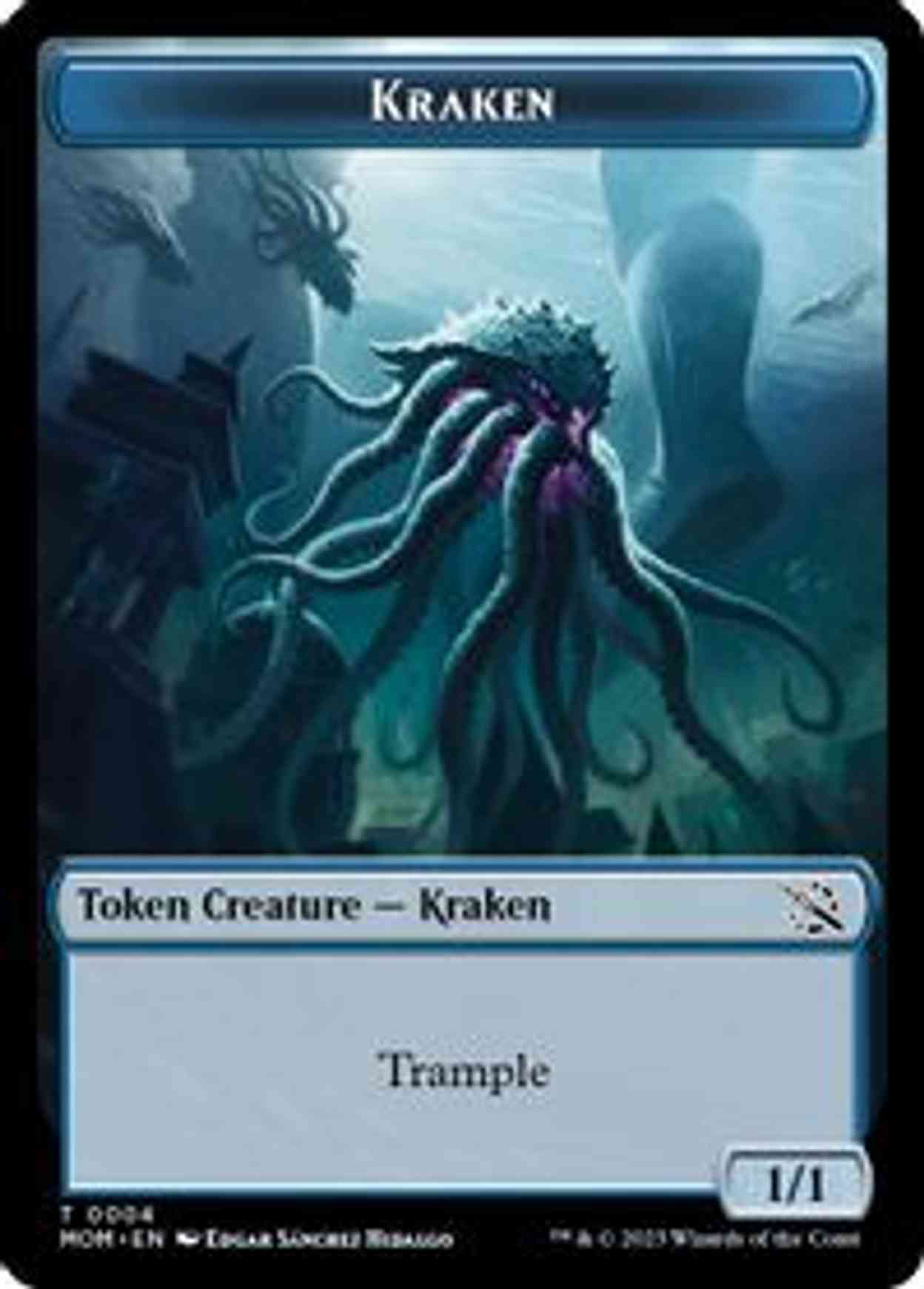 Kraken Token magic card front