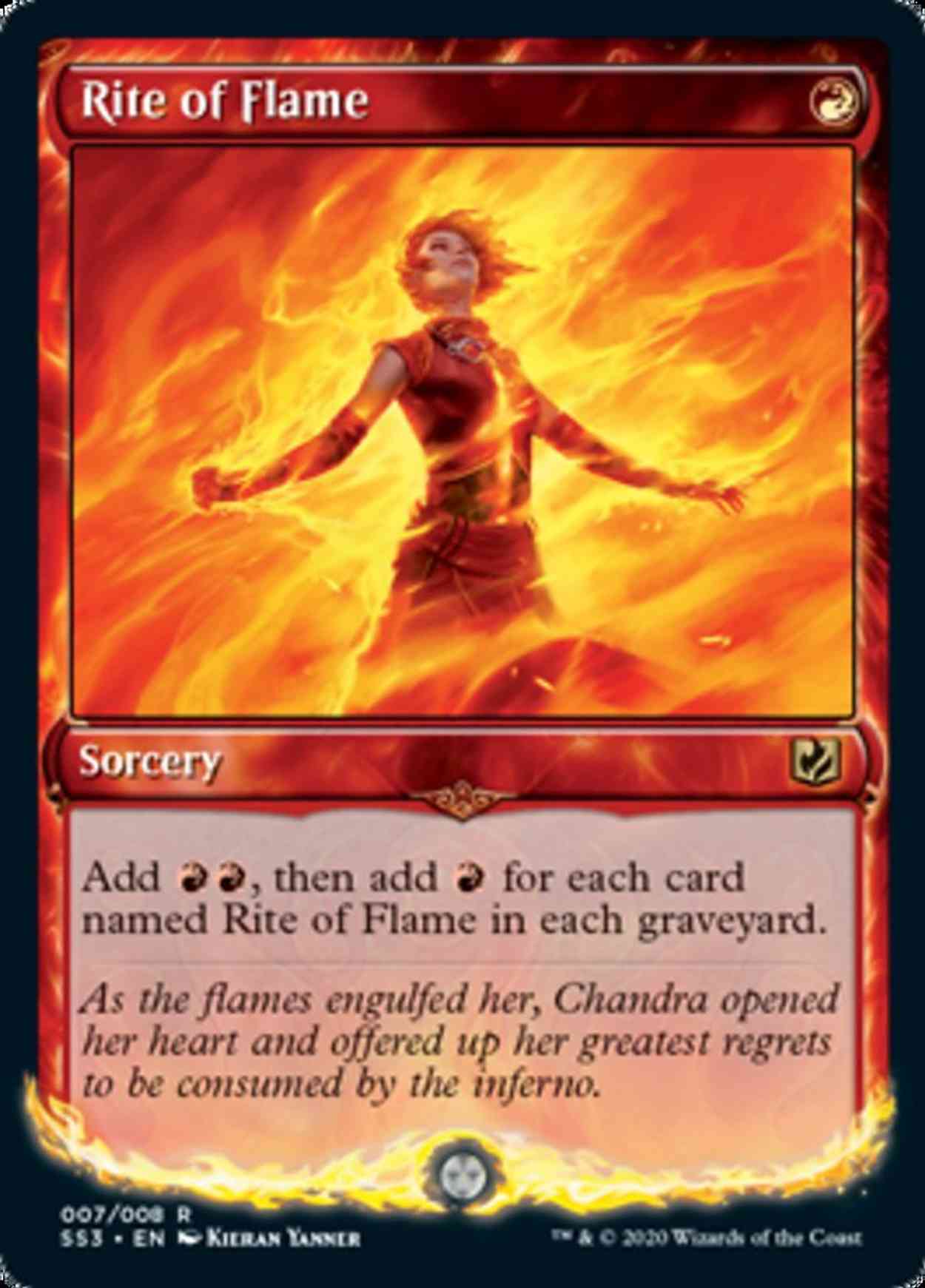 Rite of Flame magic card front