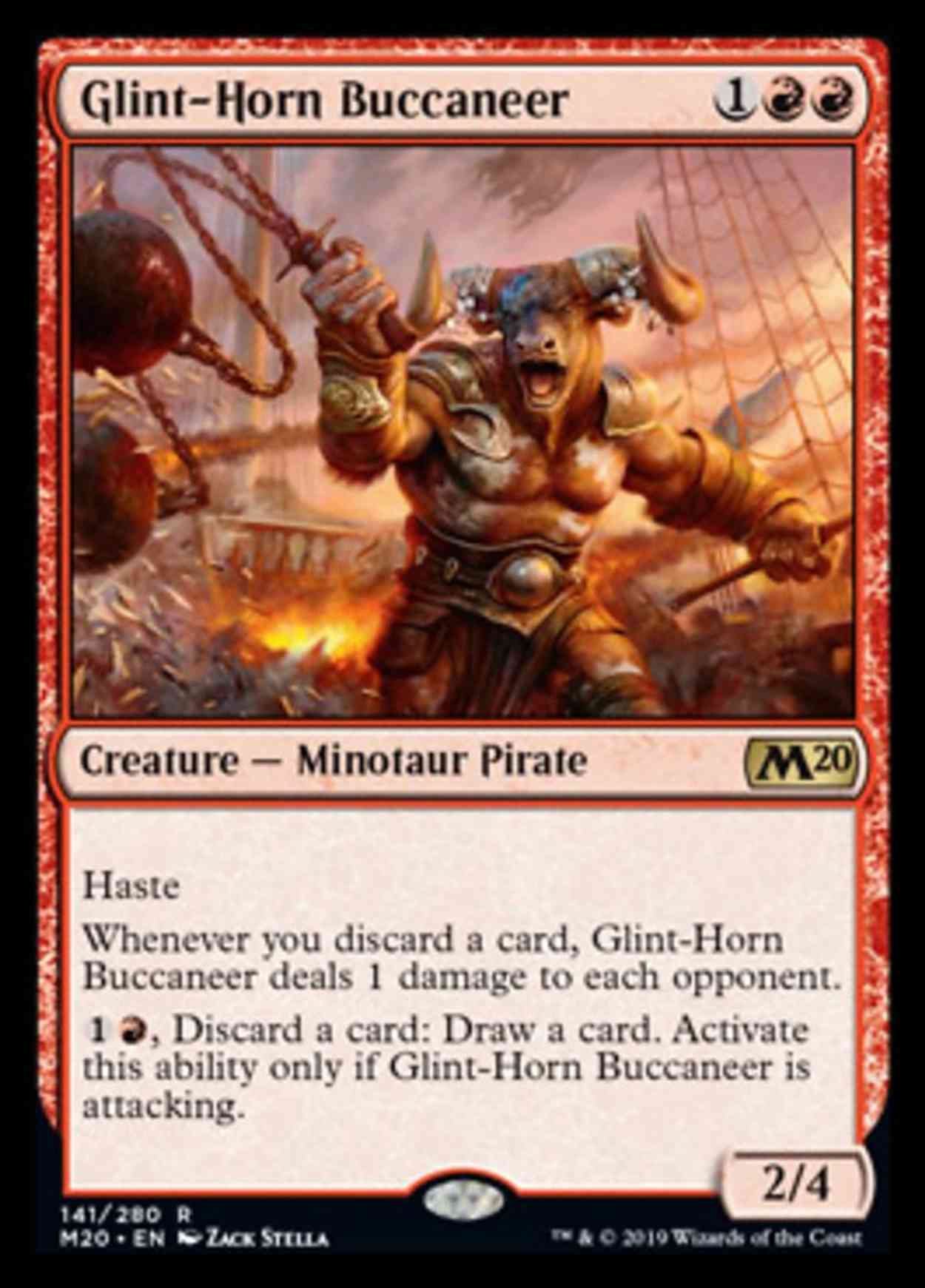 Glint-Horn Buccaneer magic card front