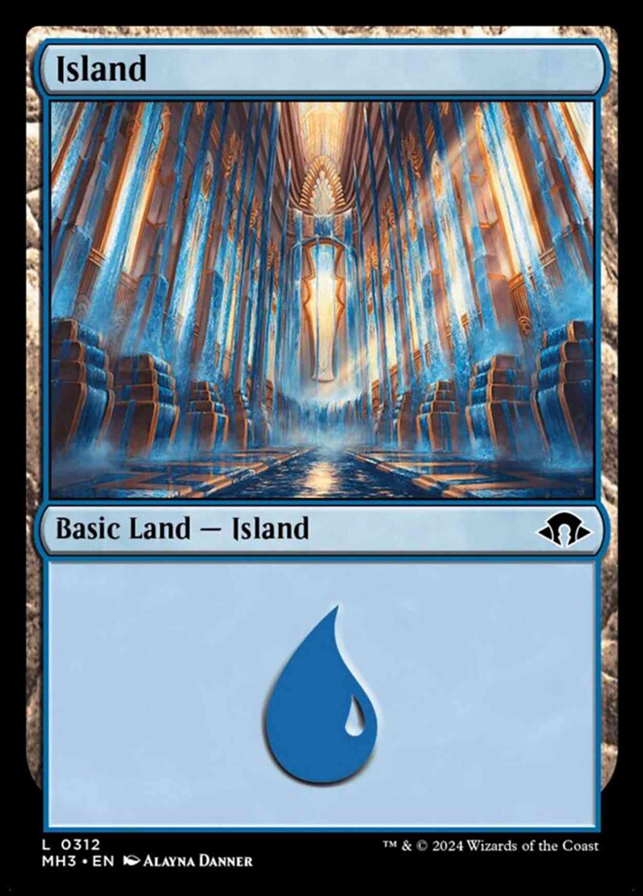 Island (0312) magic card front