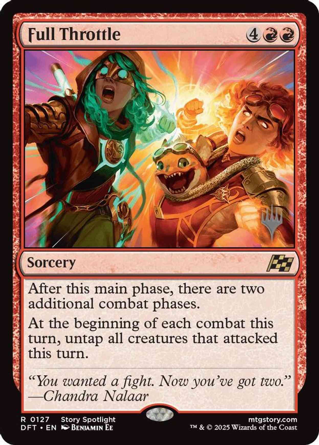 Full Throttle magic card front