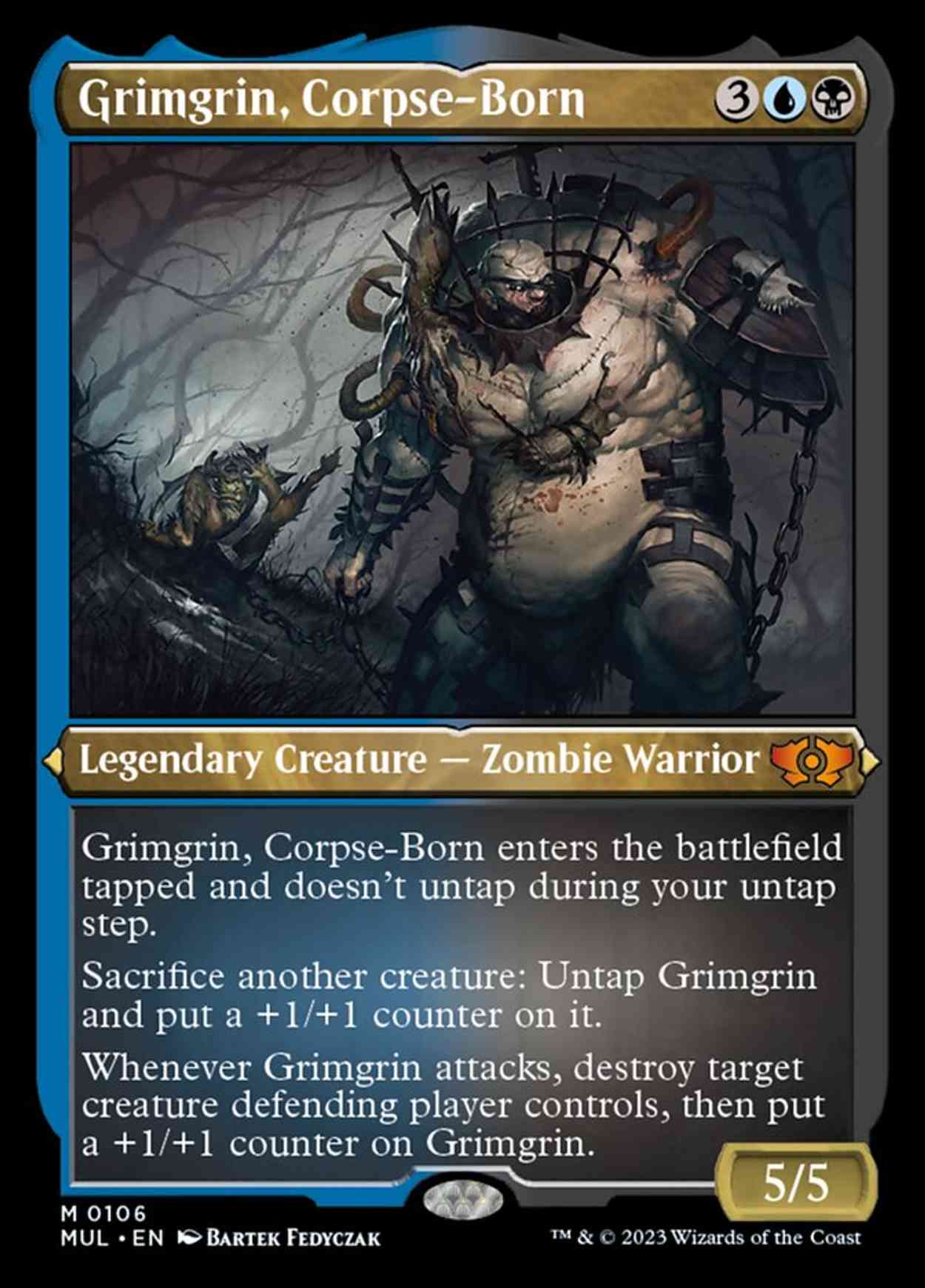 Grimgrin, Corpse-Born (Foil Etched) magic card front