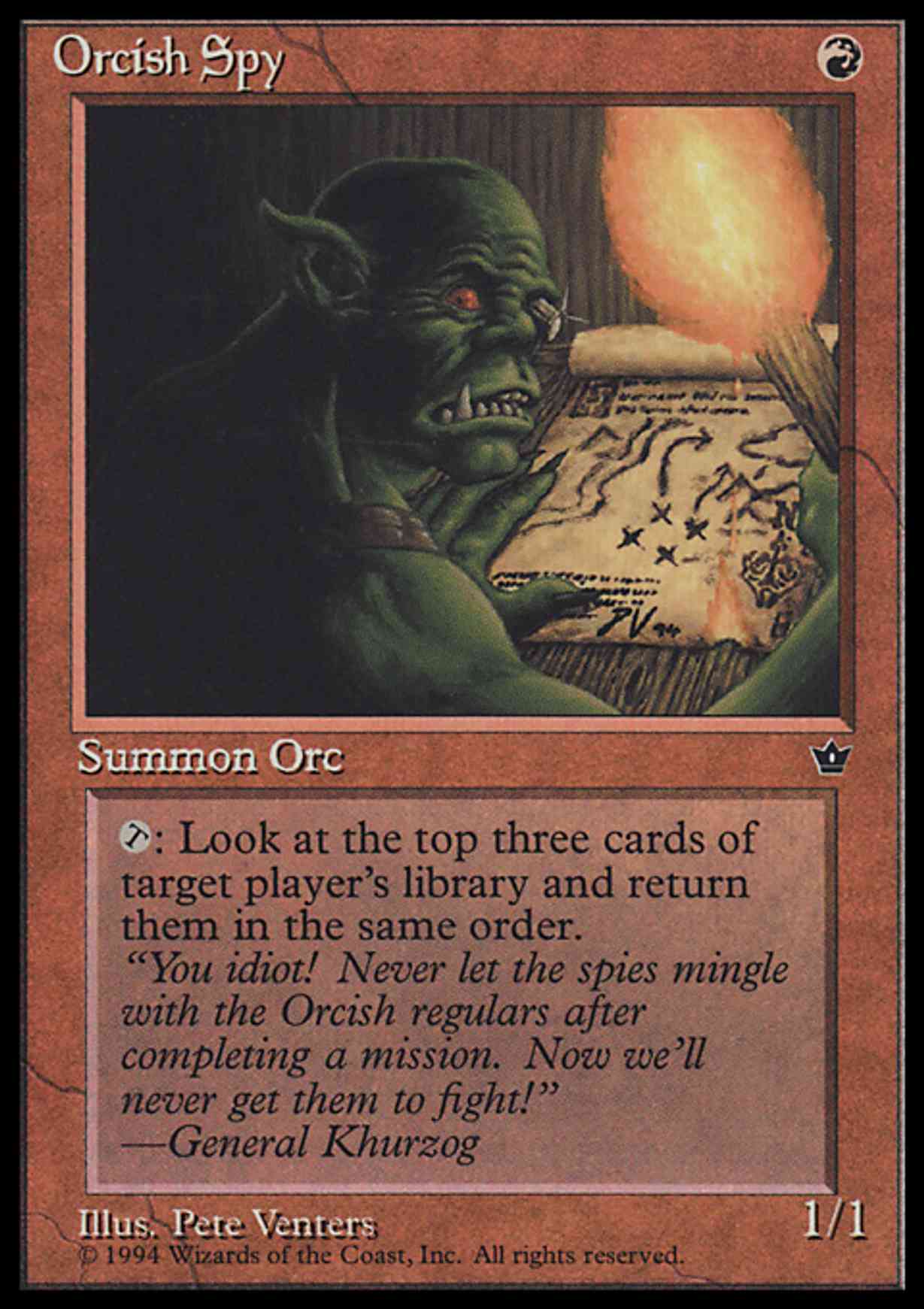 Orcish Spy (Venters) magic card front