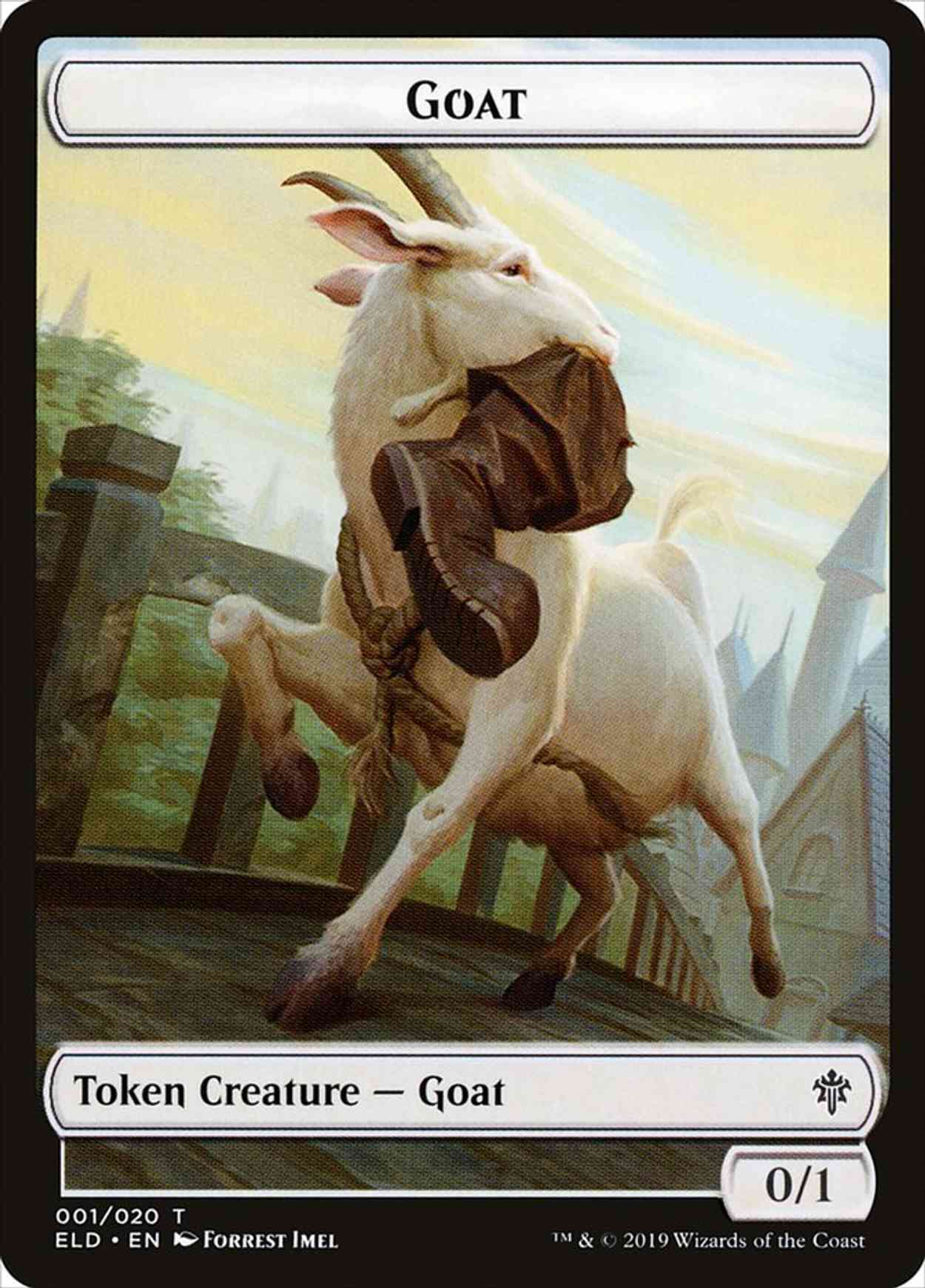 Goat // Food (15) Double-sided Token magic card front