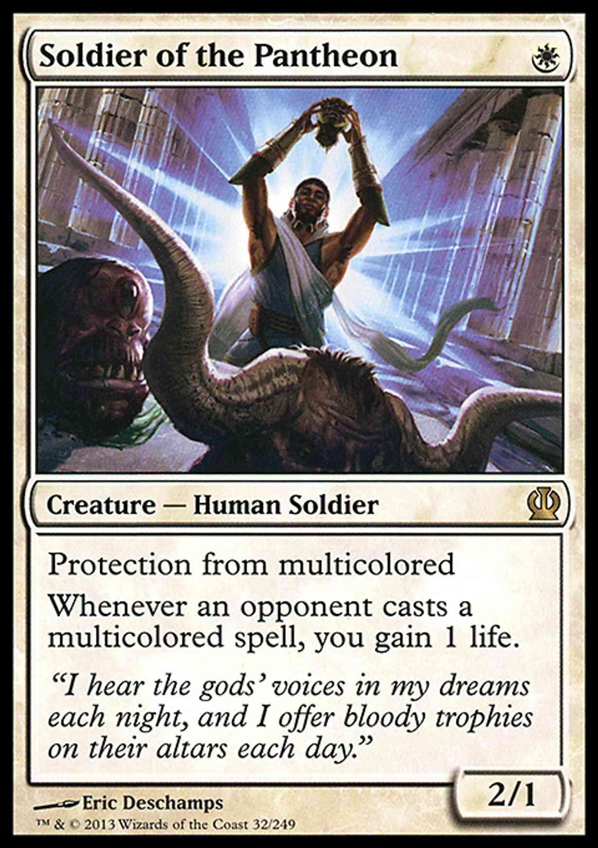 Soldier of the Pantheon magic card front