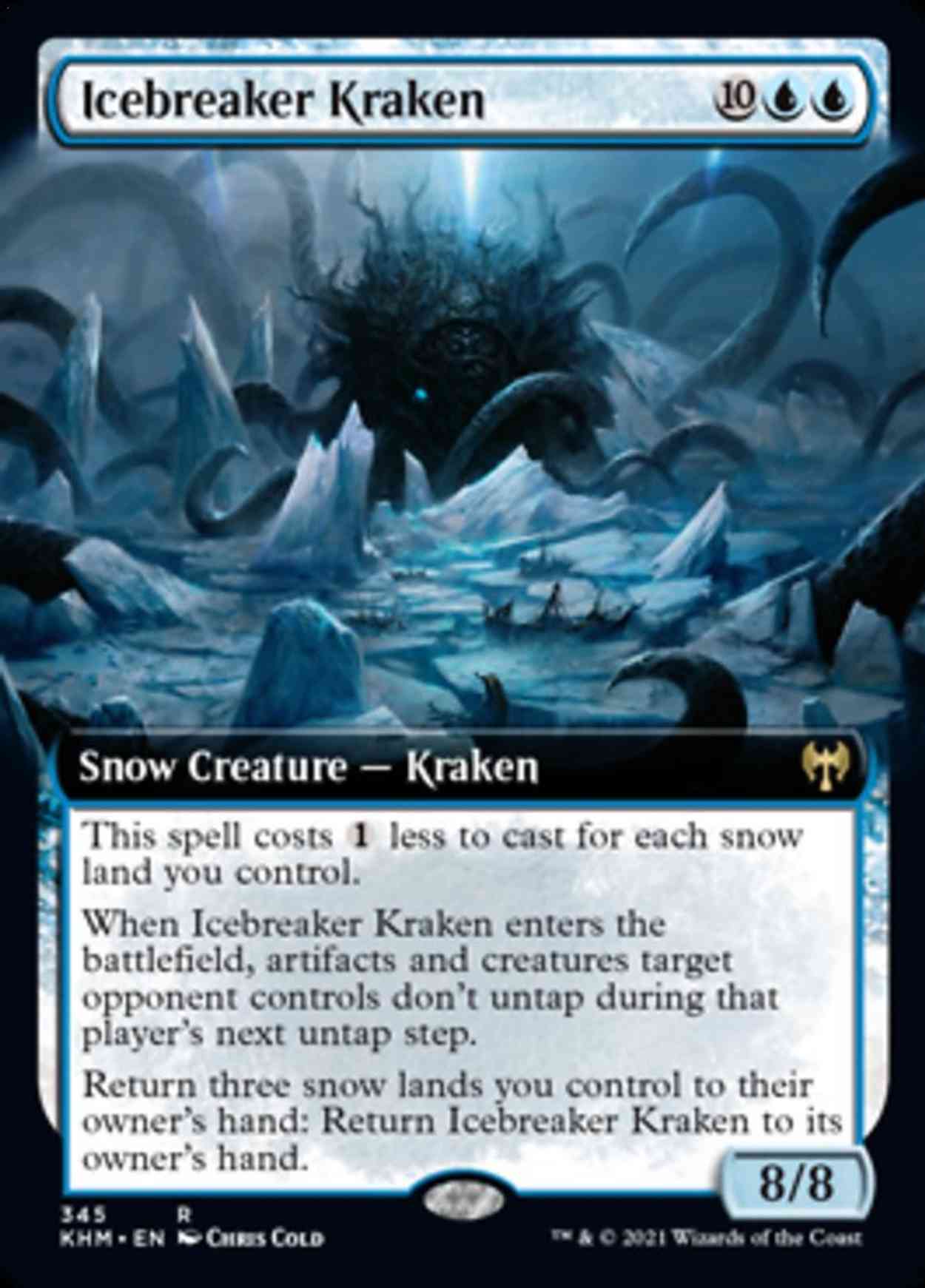 Icebreaker Kraken (Extended Art) magic card front