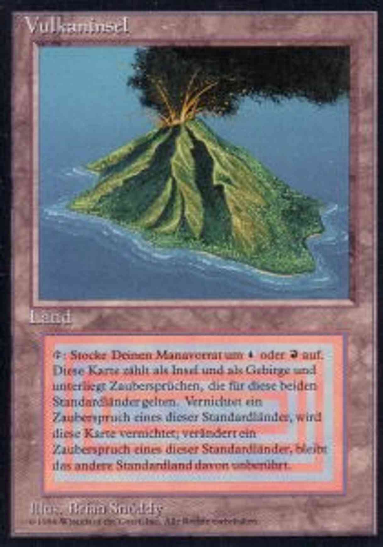 Volcanic Island magic card front