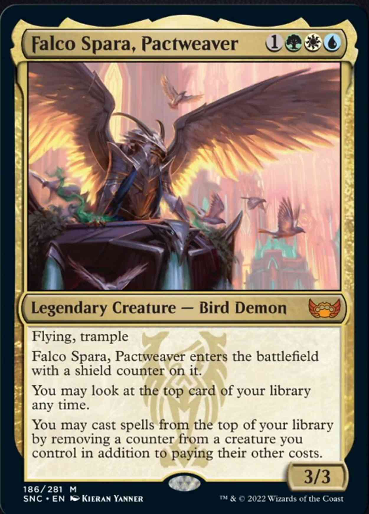 Falco Spara, Pactweaver magic card front