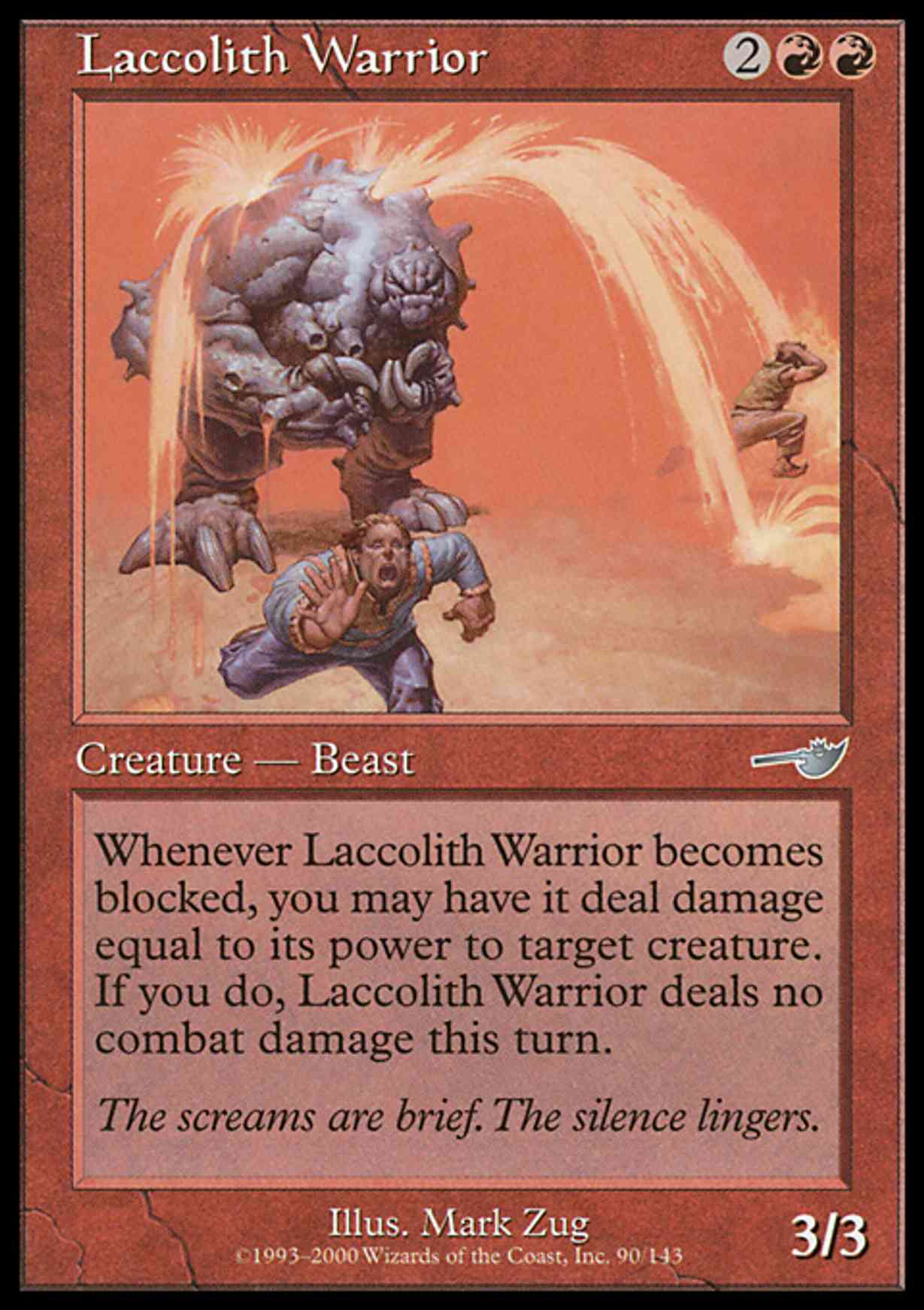 Laccolith Warrior magic card front