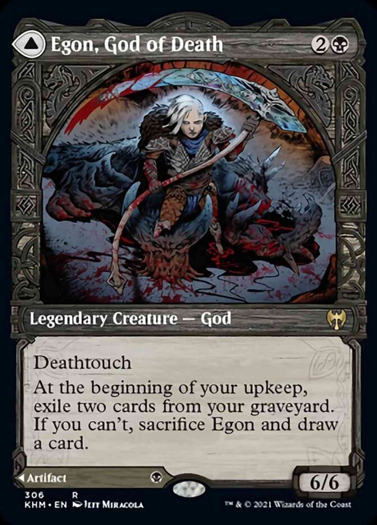 Egon, God of Death (Showcase) magic card front