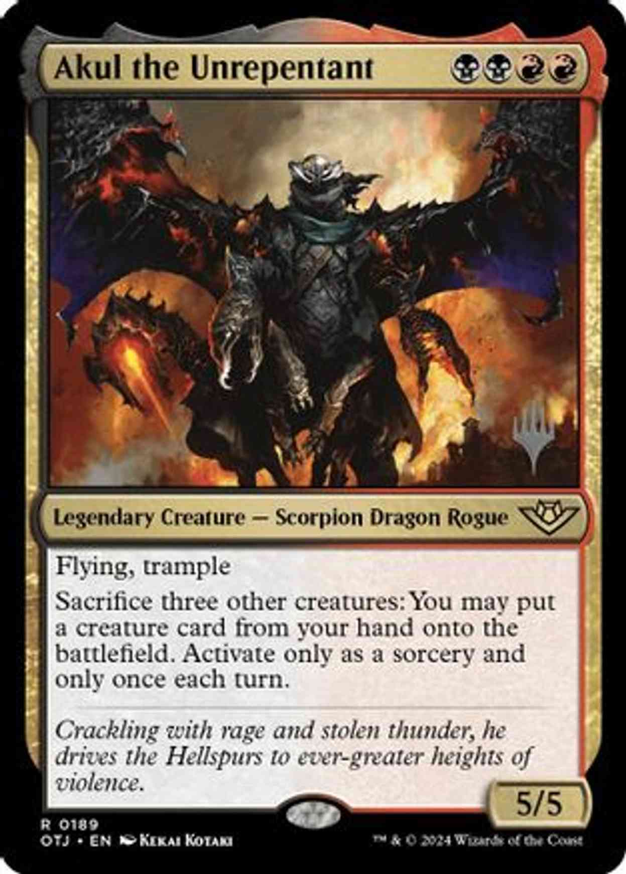 Akul the Unrepentant magic card front