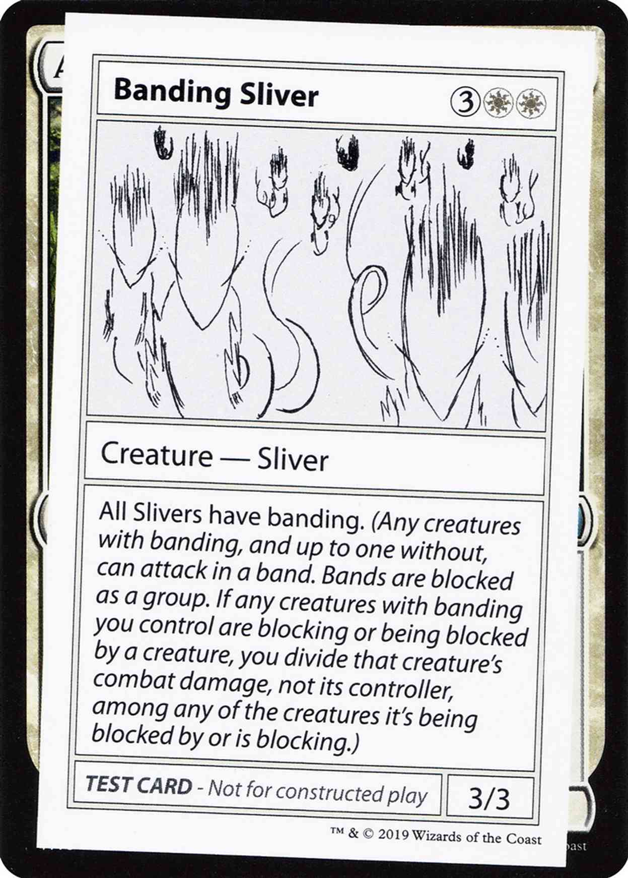 Banding Sliver (No PW Symbol) magic card front