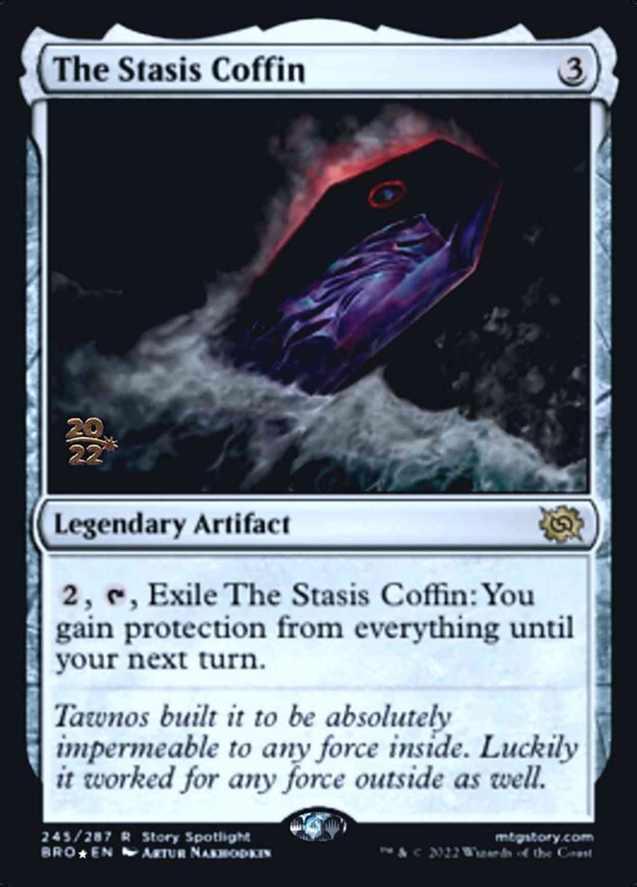 The Stasis Coffin magic card front