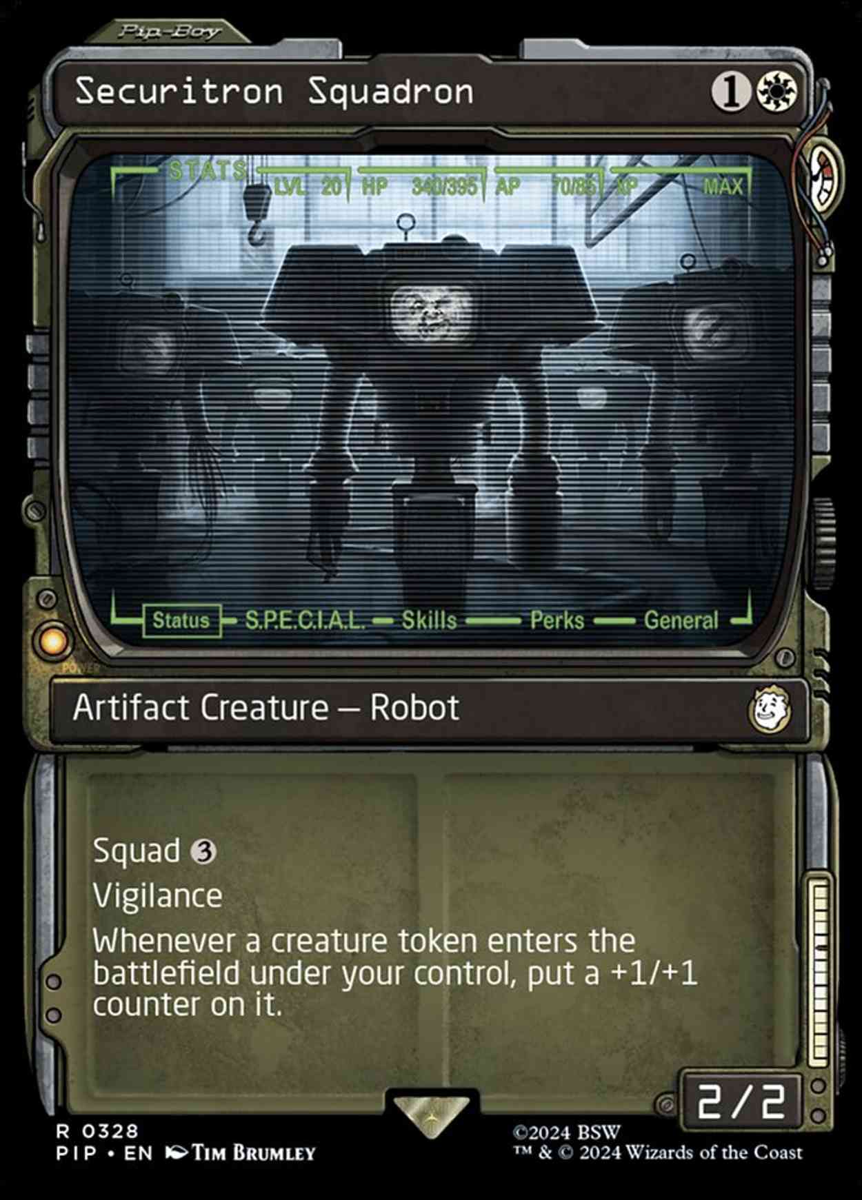 Securitron Squadron (Showcase) magic card front