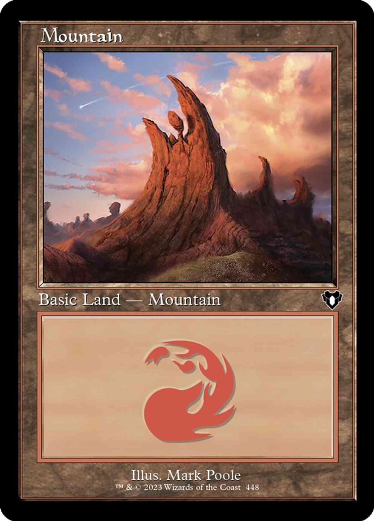 Mountain (0448) (Retro Frame) magic card front