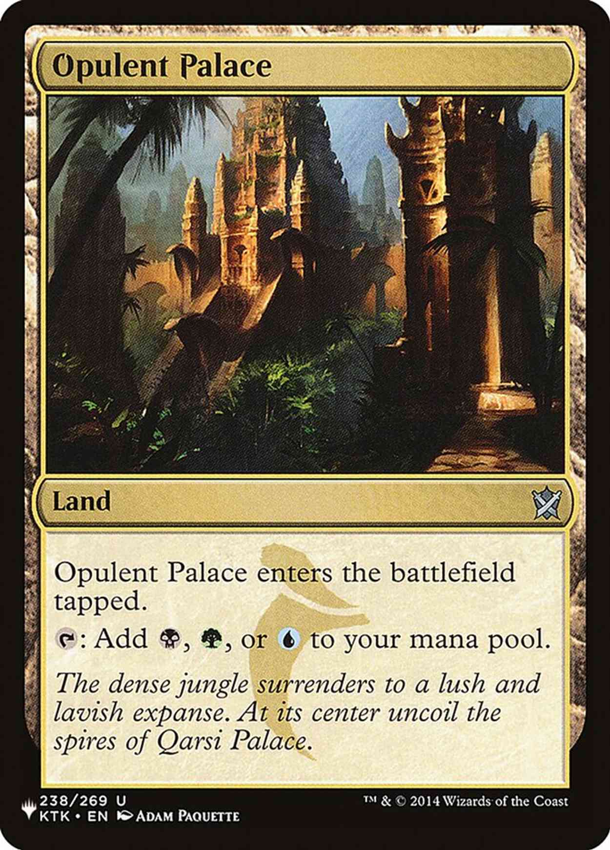 Opulent Palace magic card front