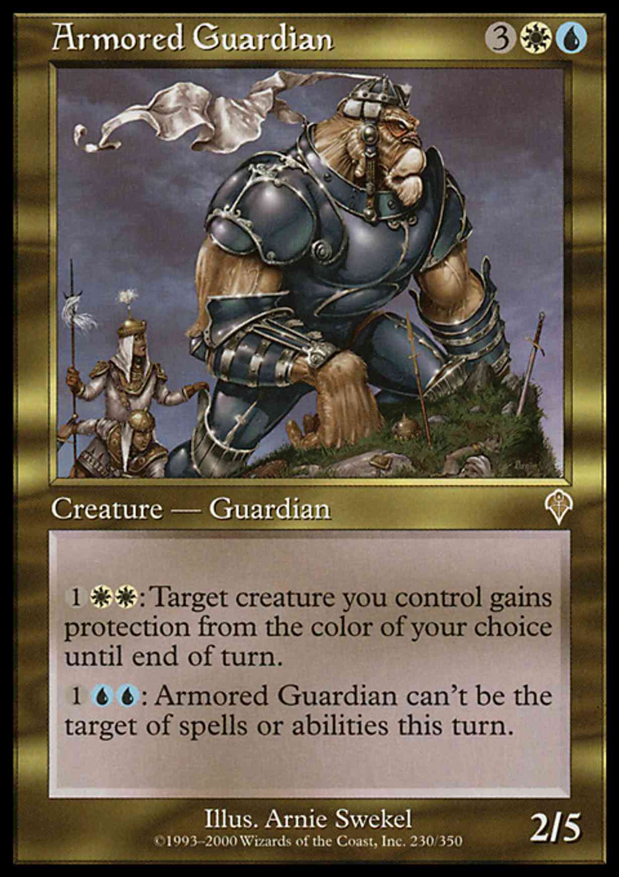 Armored Guardian magic card front