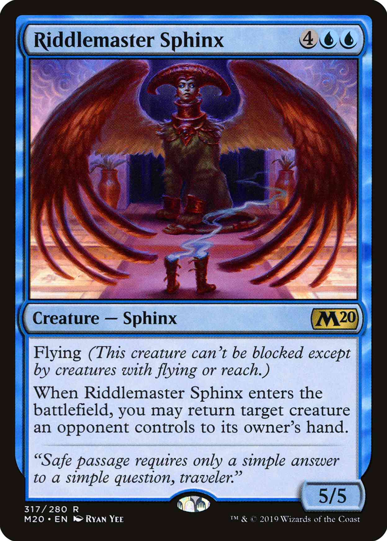 Riddlemaster Sphinx magic card front