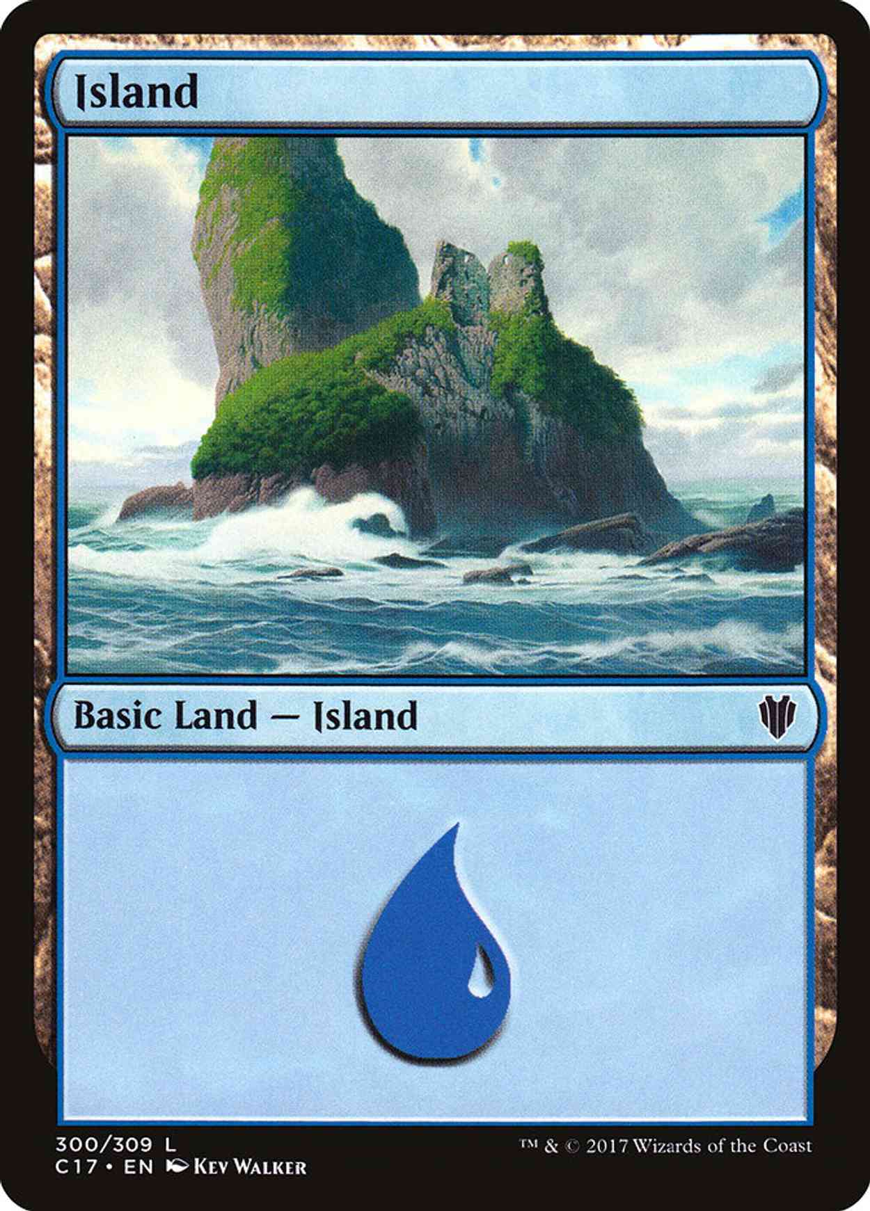 Island (300) magic card front