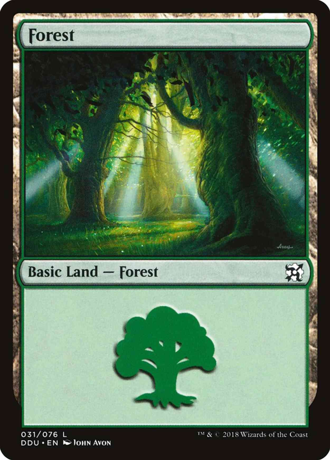 Forest (31) magic card front