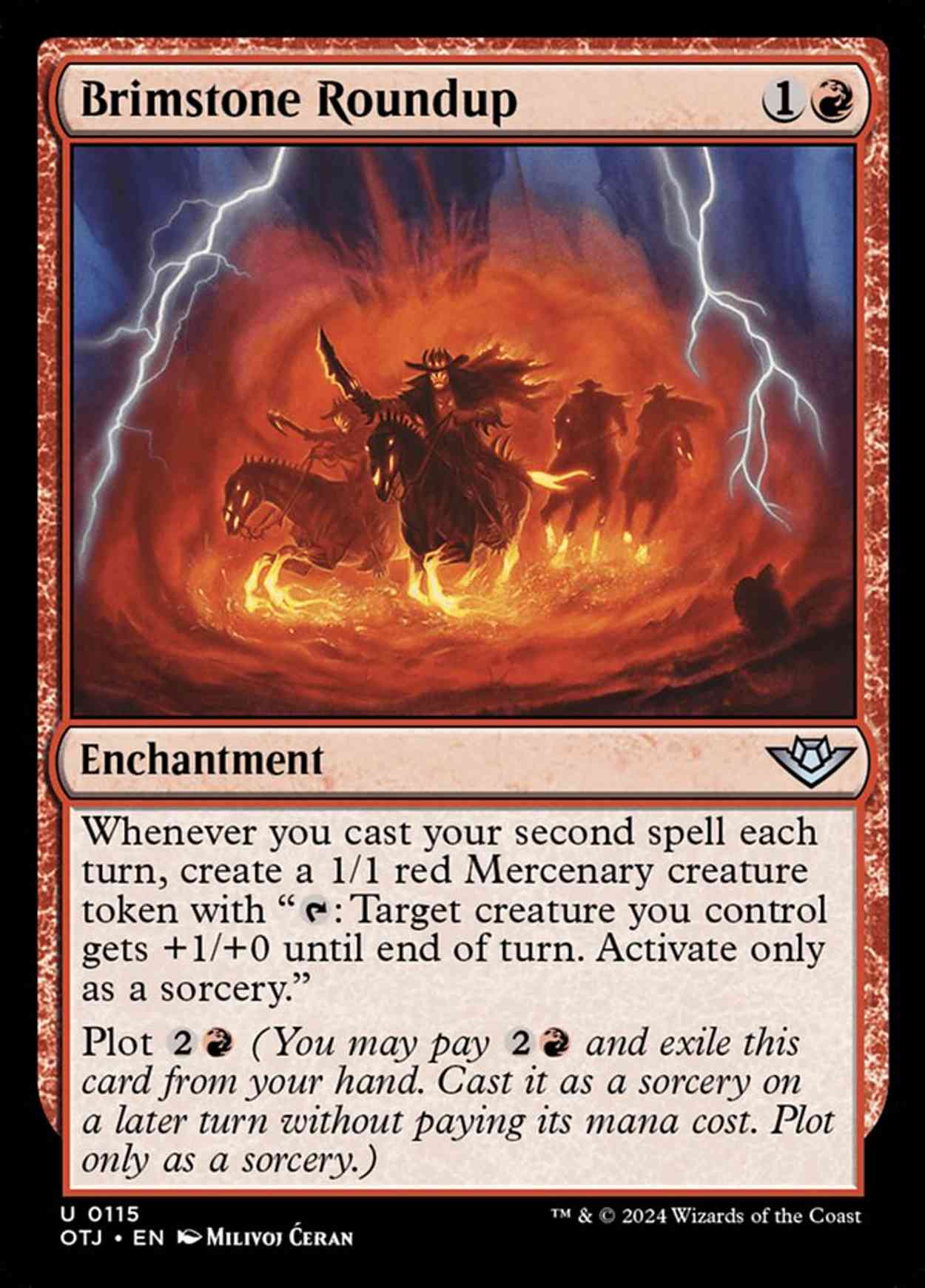 Brimstone Roundup magic card front