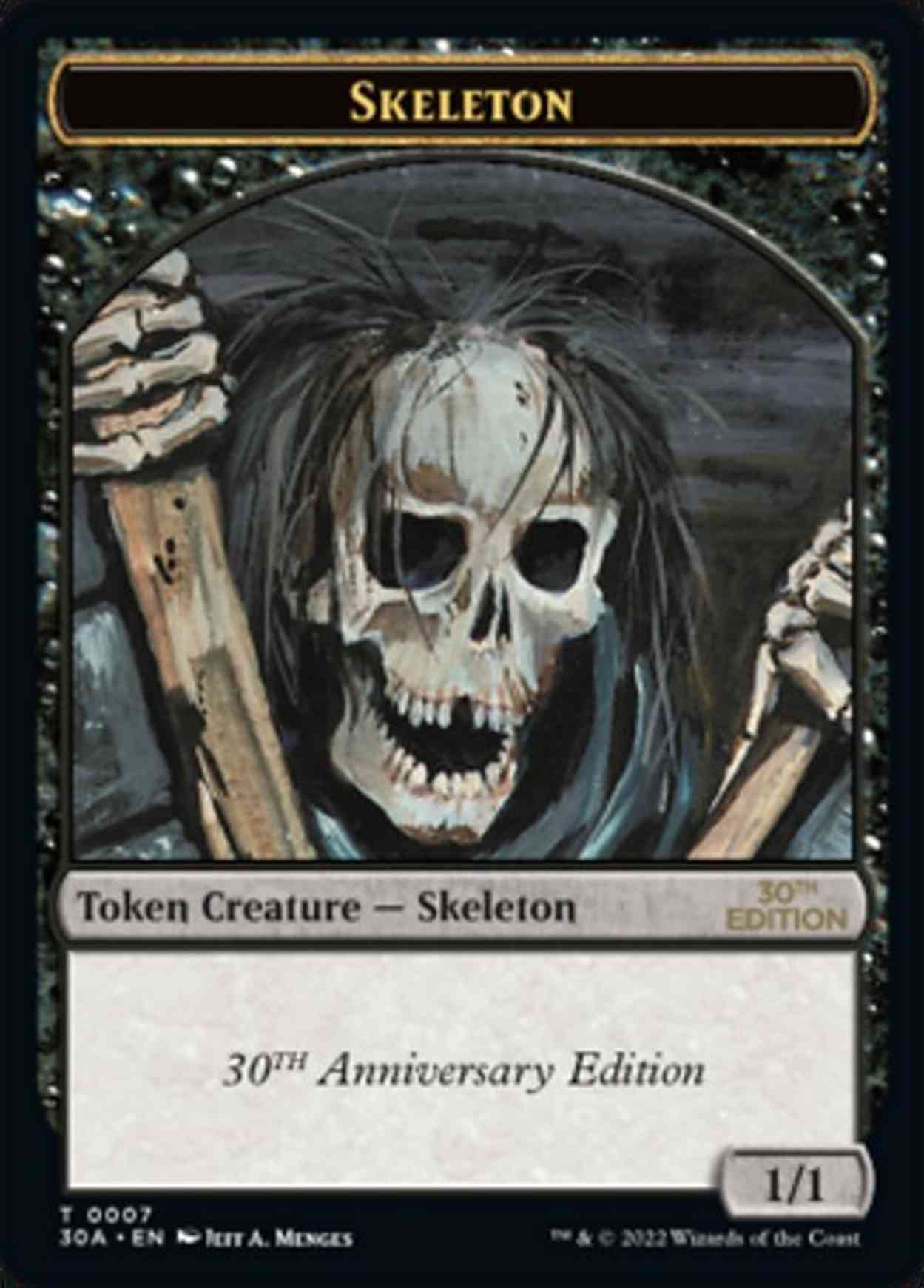 Skeleton Token magic card front